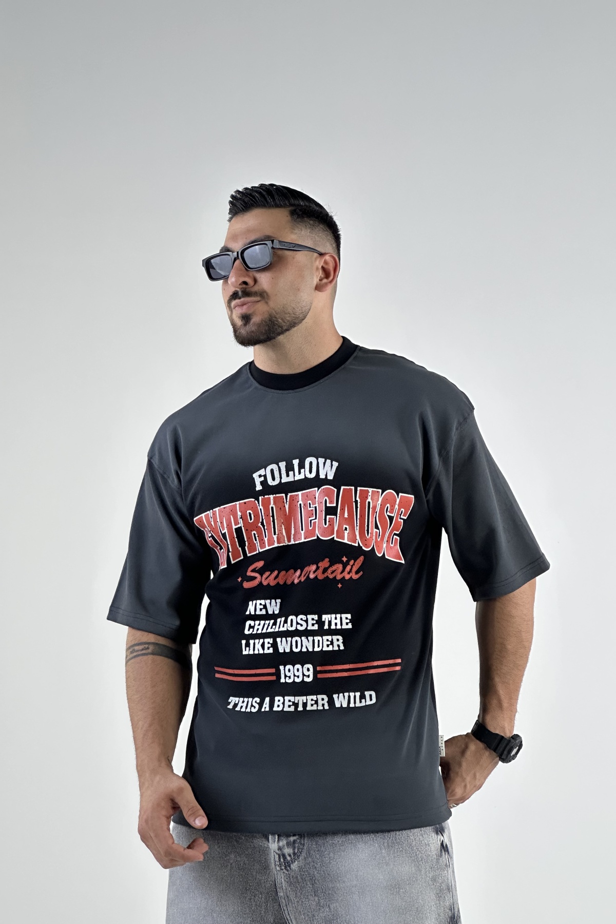 تیشرت چاپ FOLLOW ماکان  (8115)