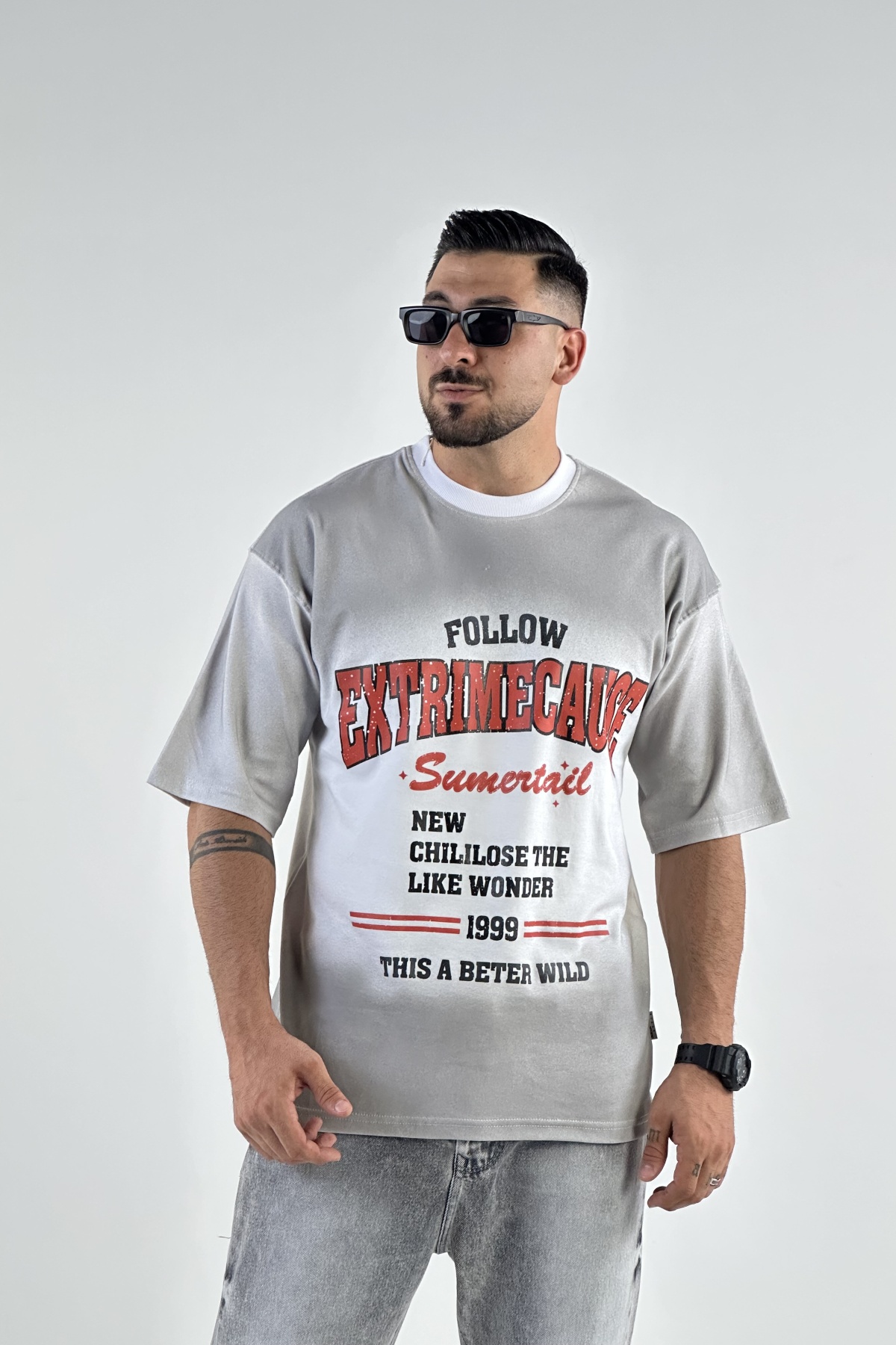 تیشرت چاپ FOLLOW ماکان  (8115)