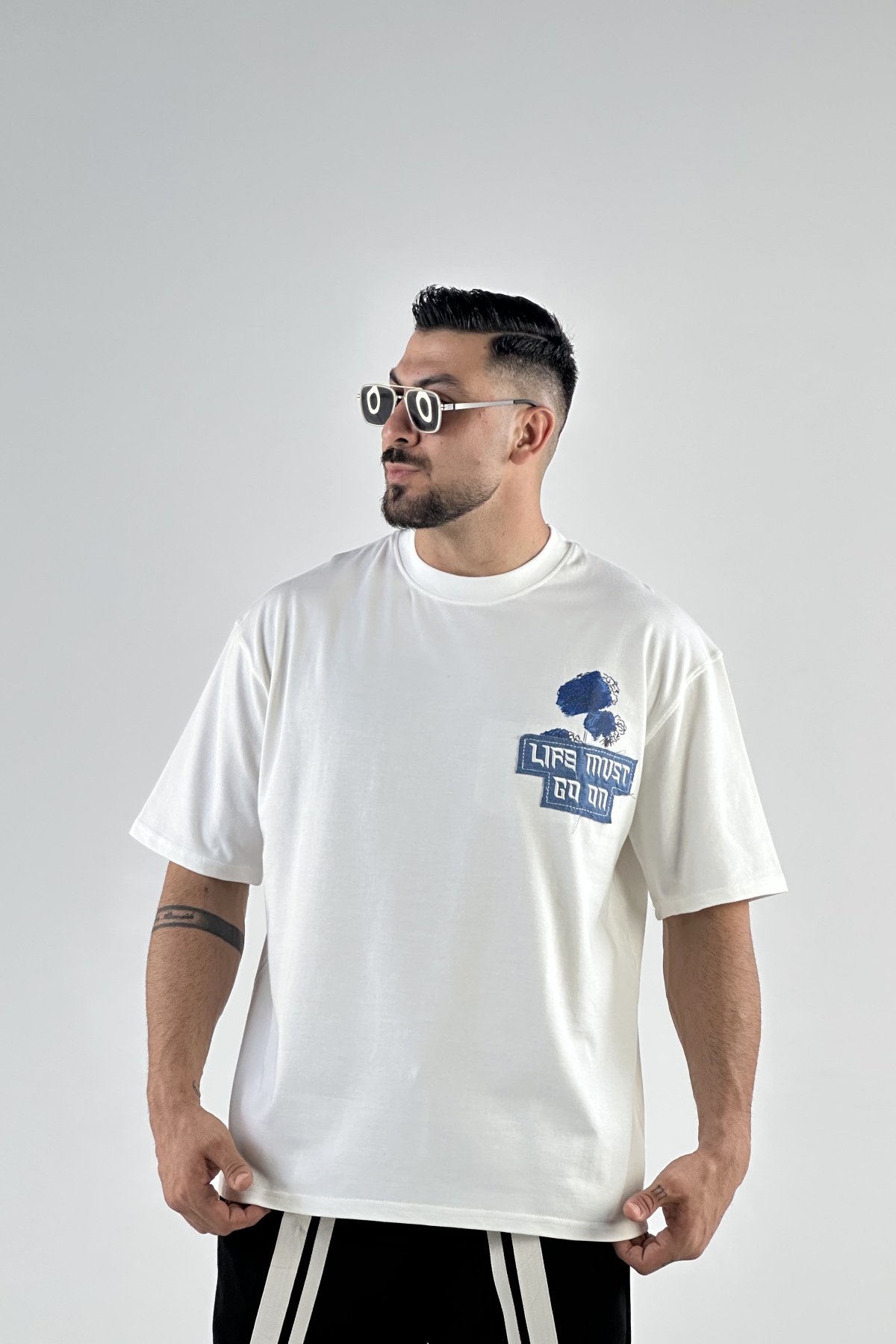 تیشرت چاپ و گلدوزی طرح چینی  (8170)