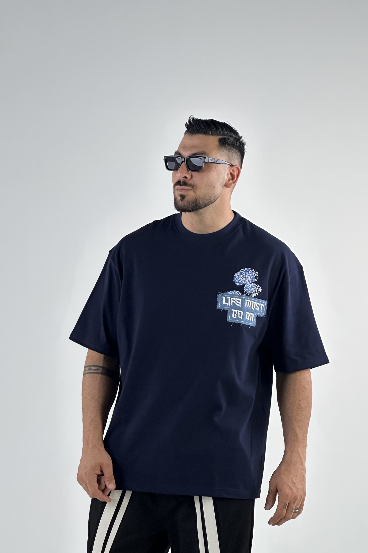 تیشرت چاپ و گلدوزی طرح چینی  (8170)