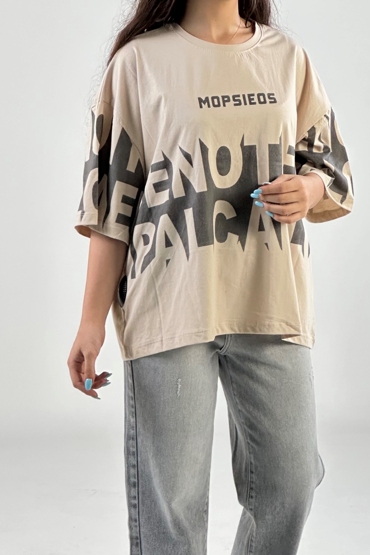 تیشرت چاپ MOPSIEOS پنبه  (8024)