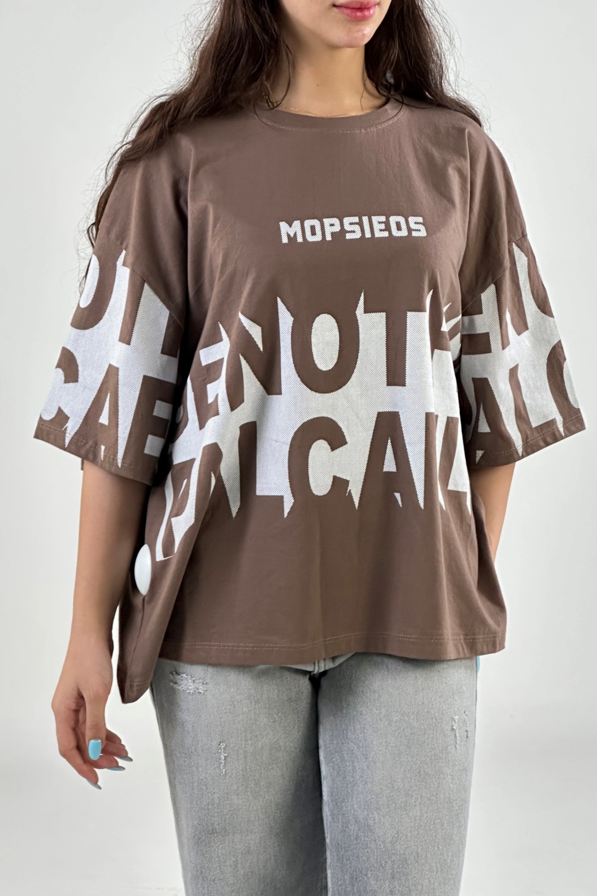 تیشرت چاپ MOPSIEOS پنبه  (8024)