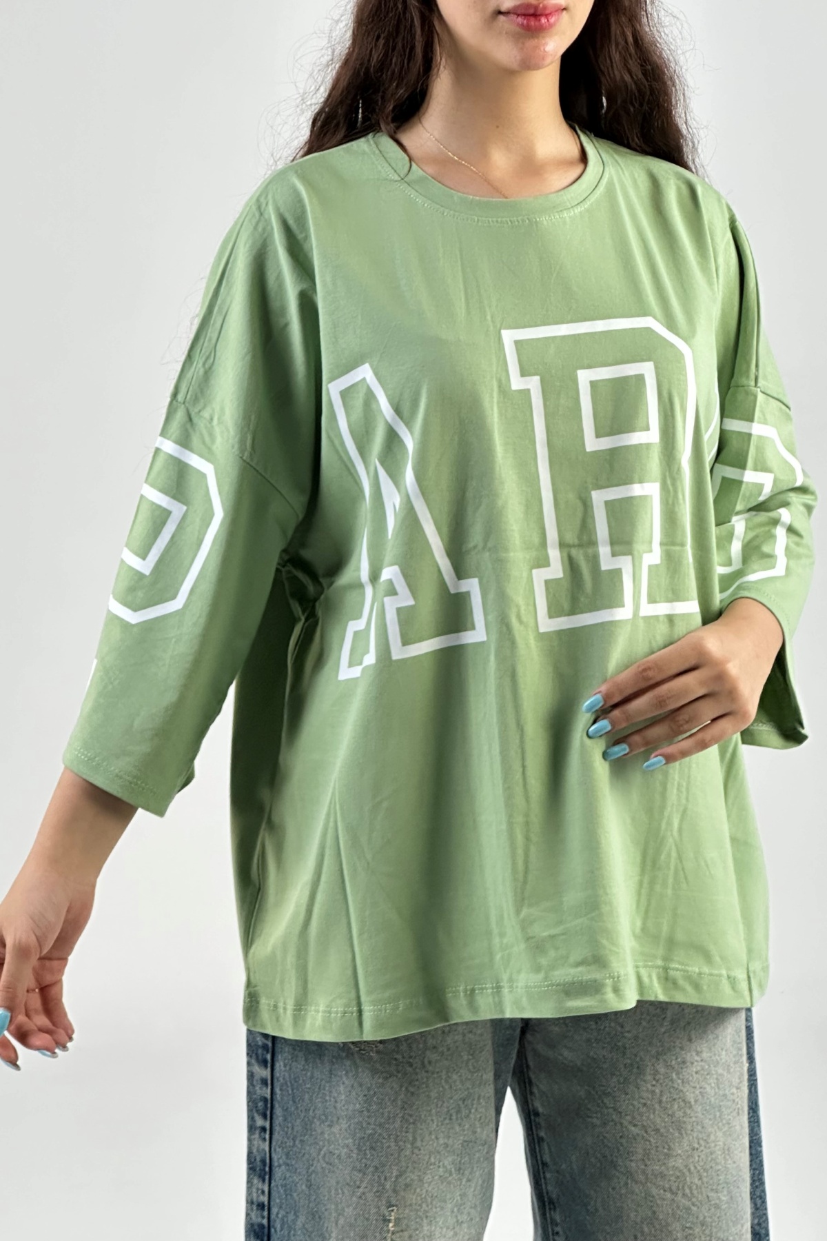 تیشرت باکسی PARIS پنبه (8022)