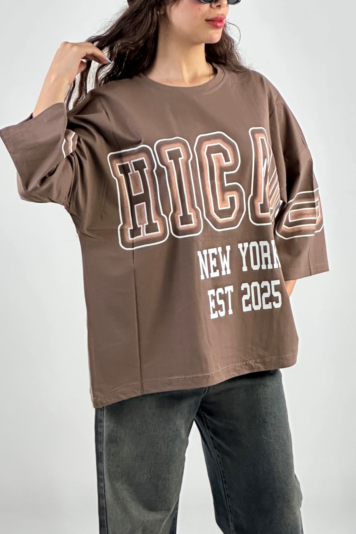 تیشرت چاپ CHICAGO پنبه (8022)