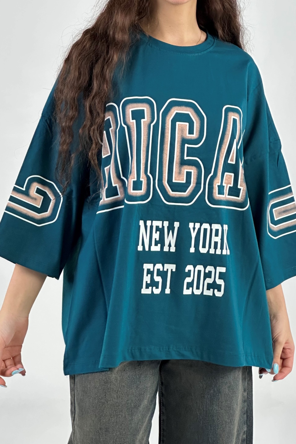 تیشرت چاپ CHICAGO پنبه (8022)