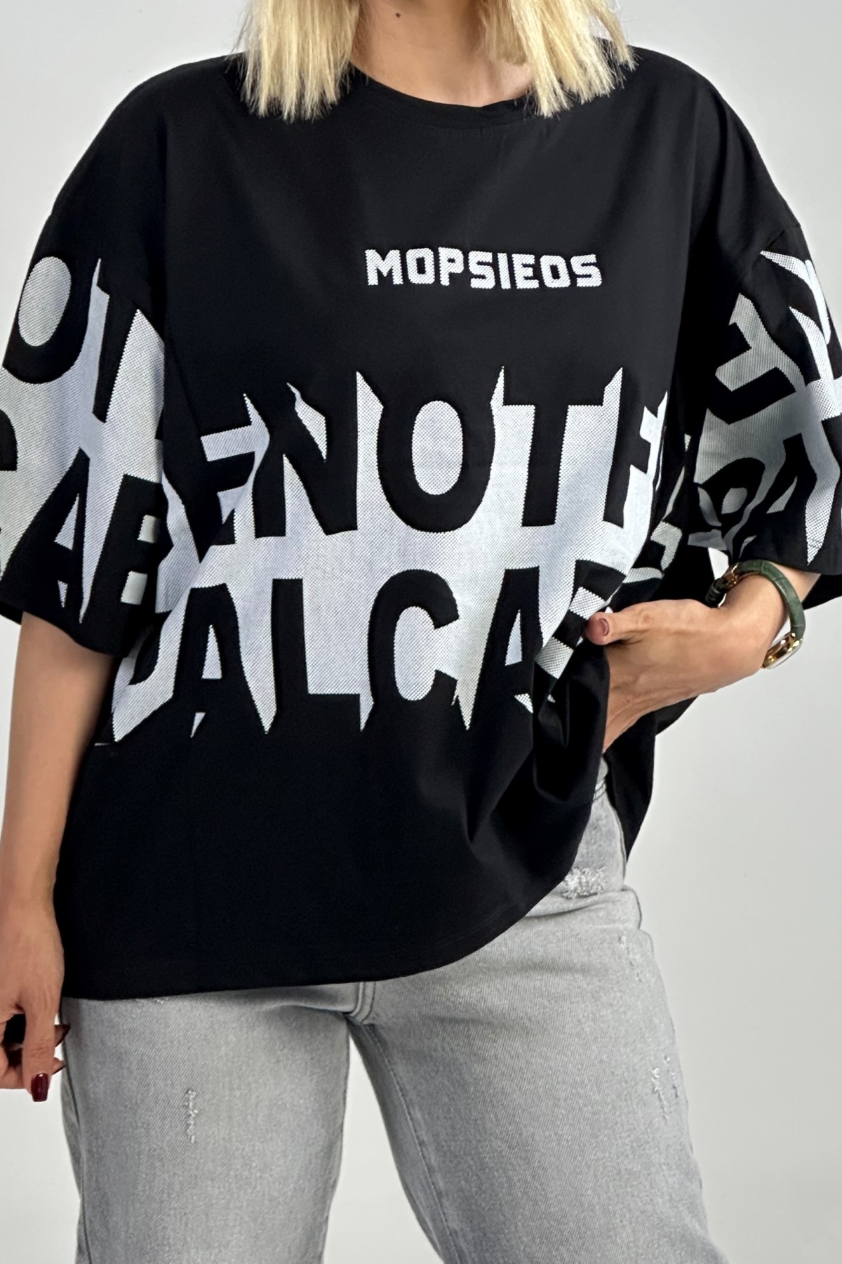 تیشرت چاپ MOPSIEOS پنبه  (8024)