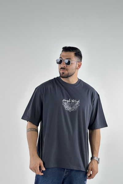 تیشرت کاریزماتیک چاپ simple things و گل (8180)