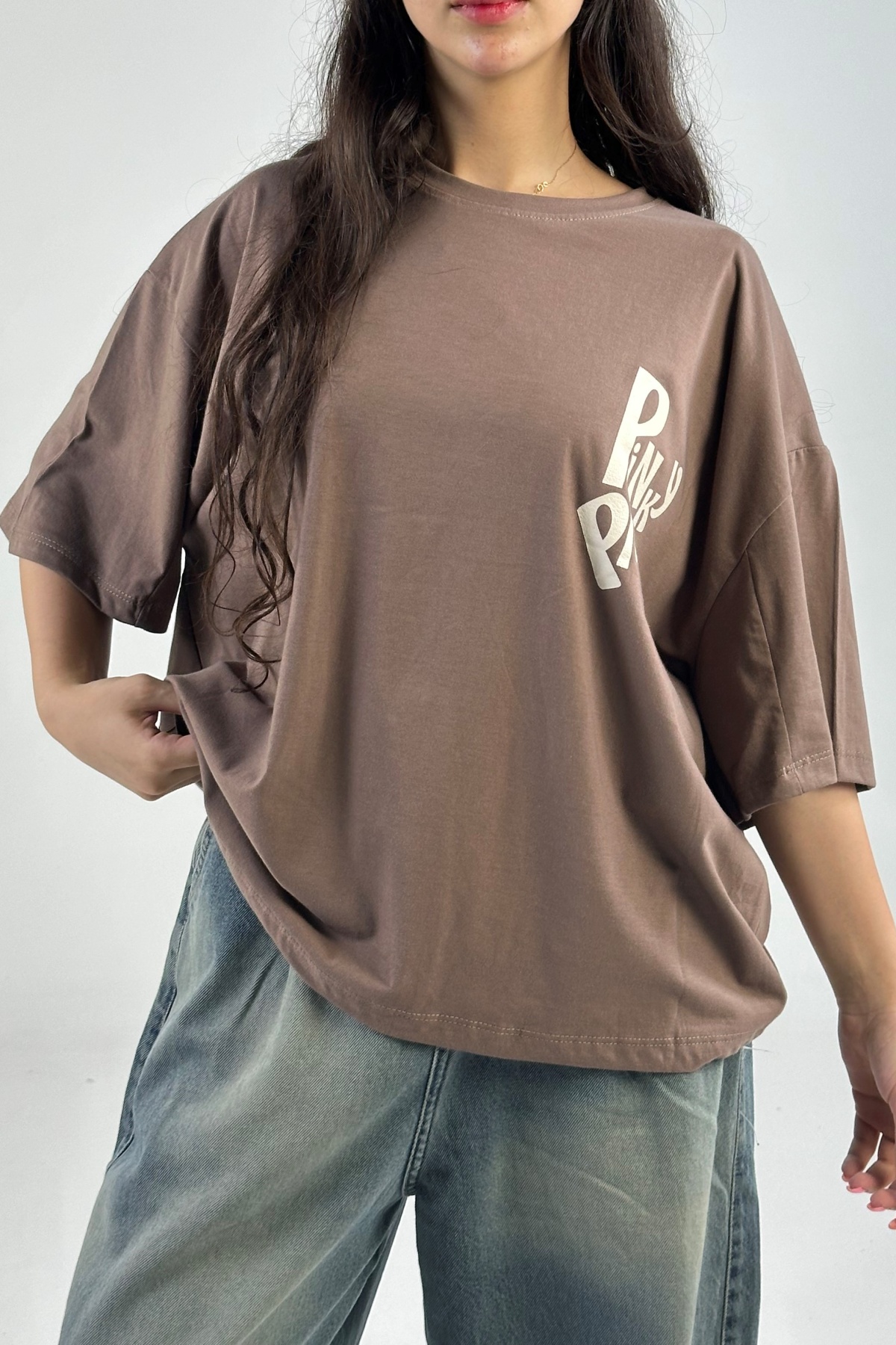 تیشرت چاپ PINKY پنبه (8024)