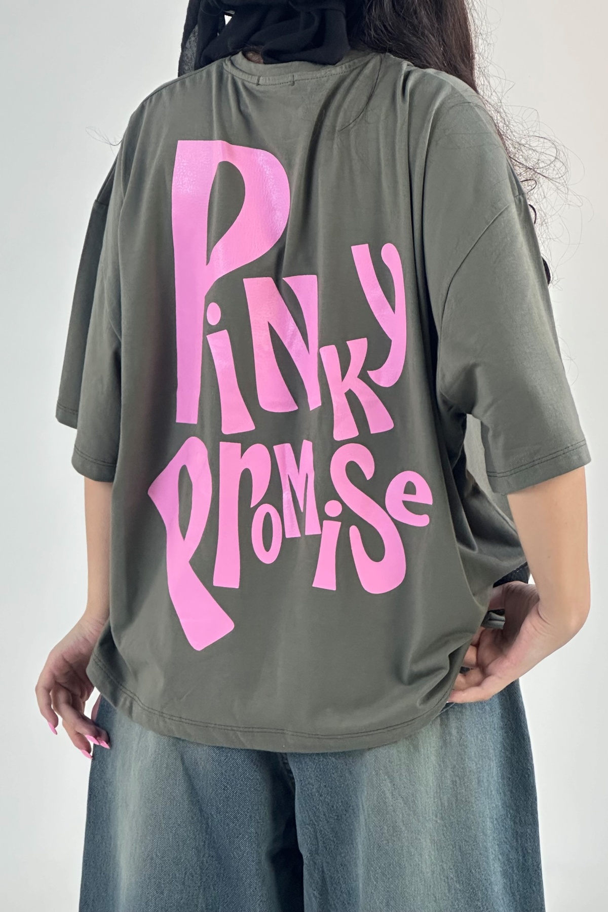 تیشرت چاپ PINKY پنبه (8024)