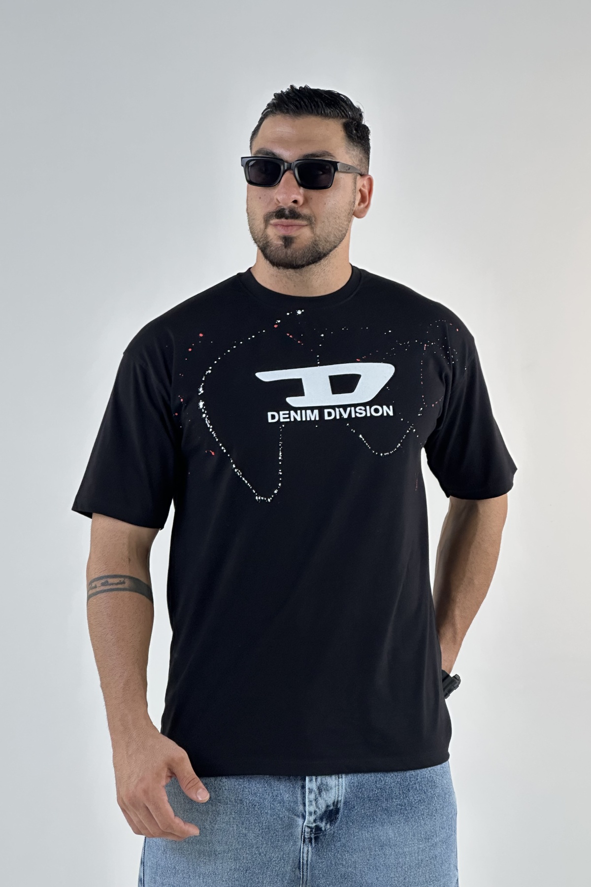تیشرت چاپ DENIM پنبه (8081)