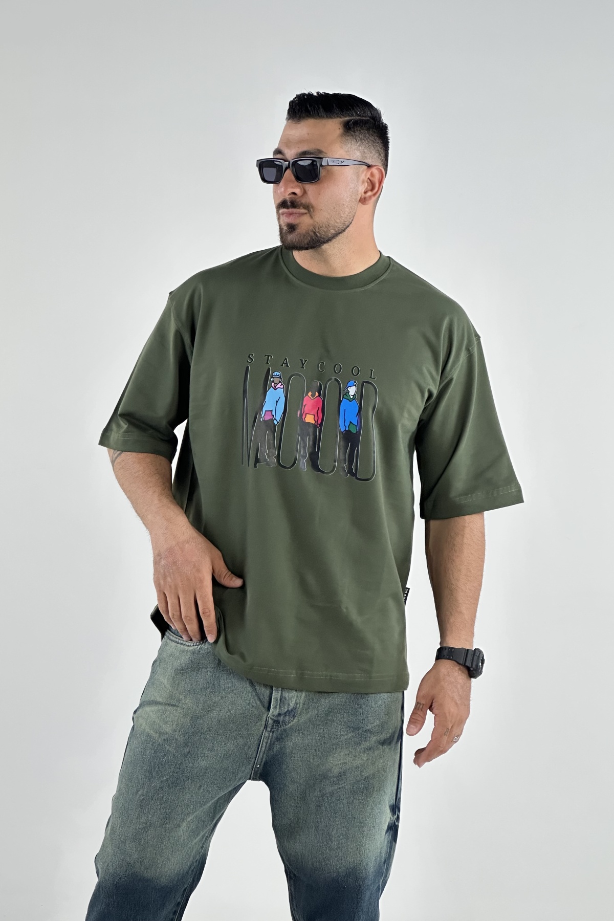 تیشرت چاپ MOOD دونخ  (8309)