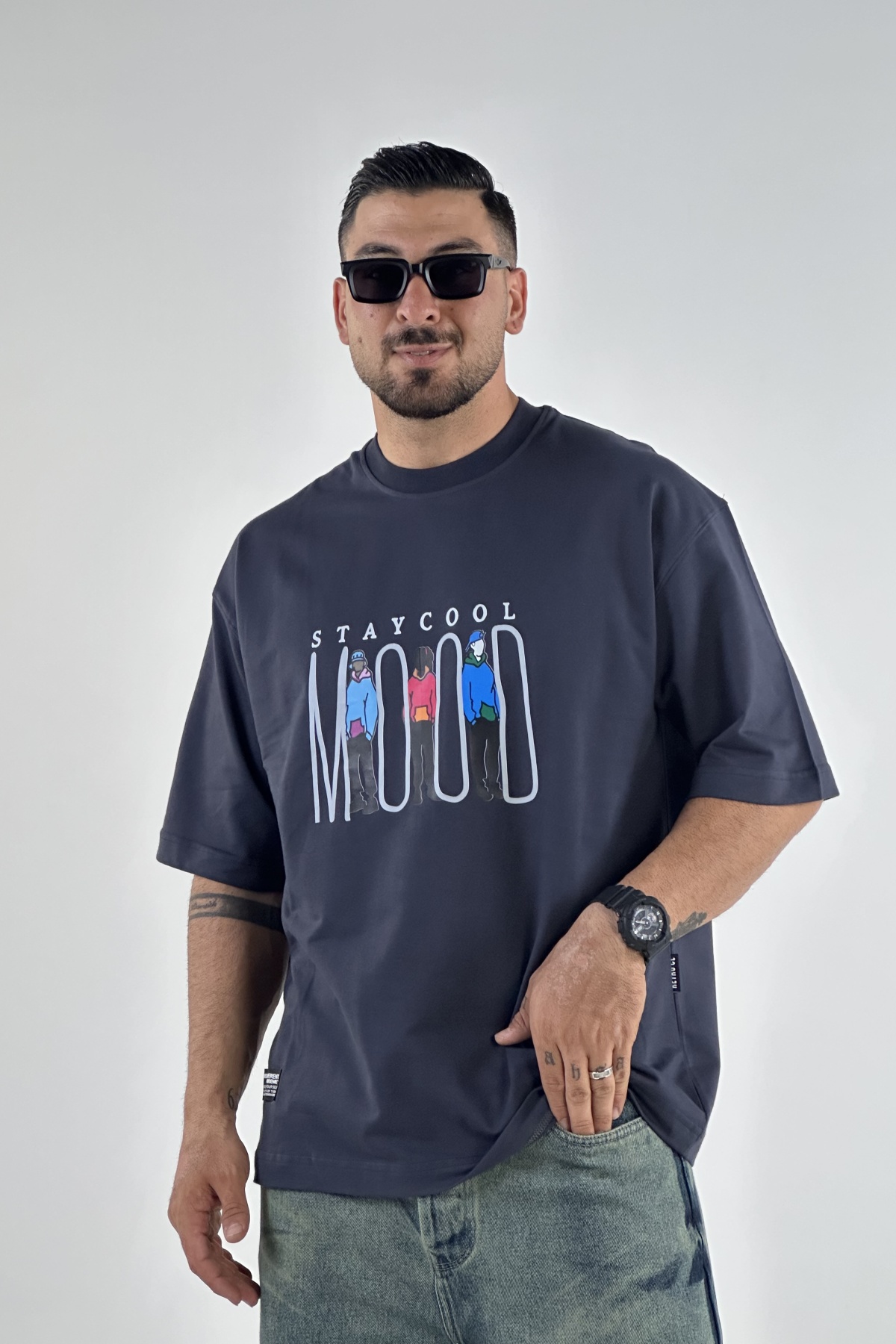 تیشرت چاپ MOOD دونخ  (8309)