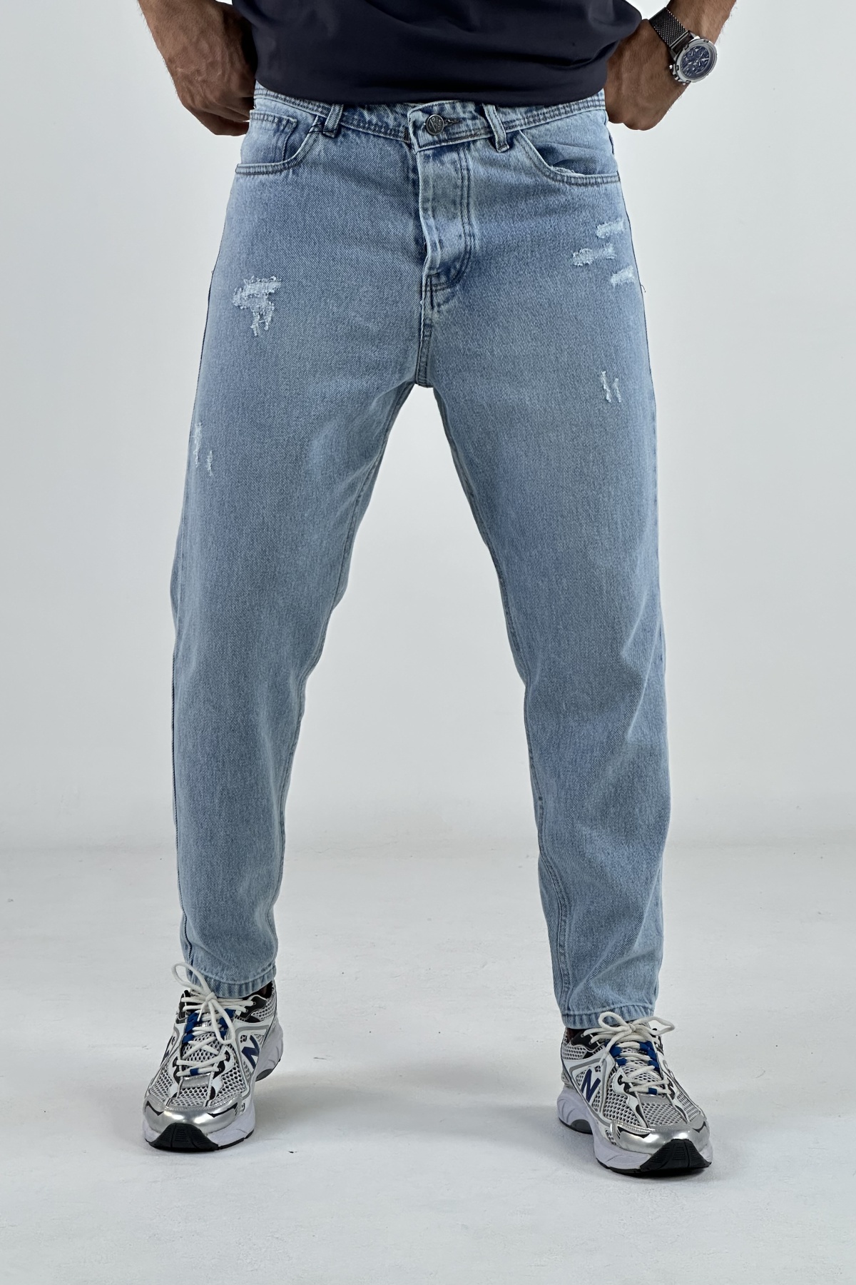 شلوار مام آبی روشن  (8302)