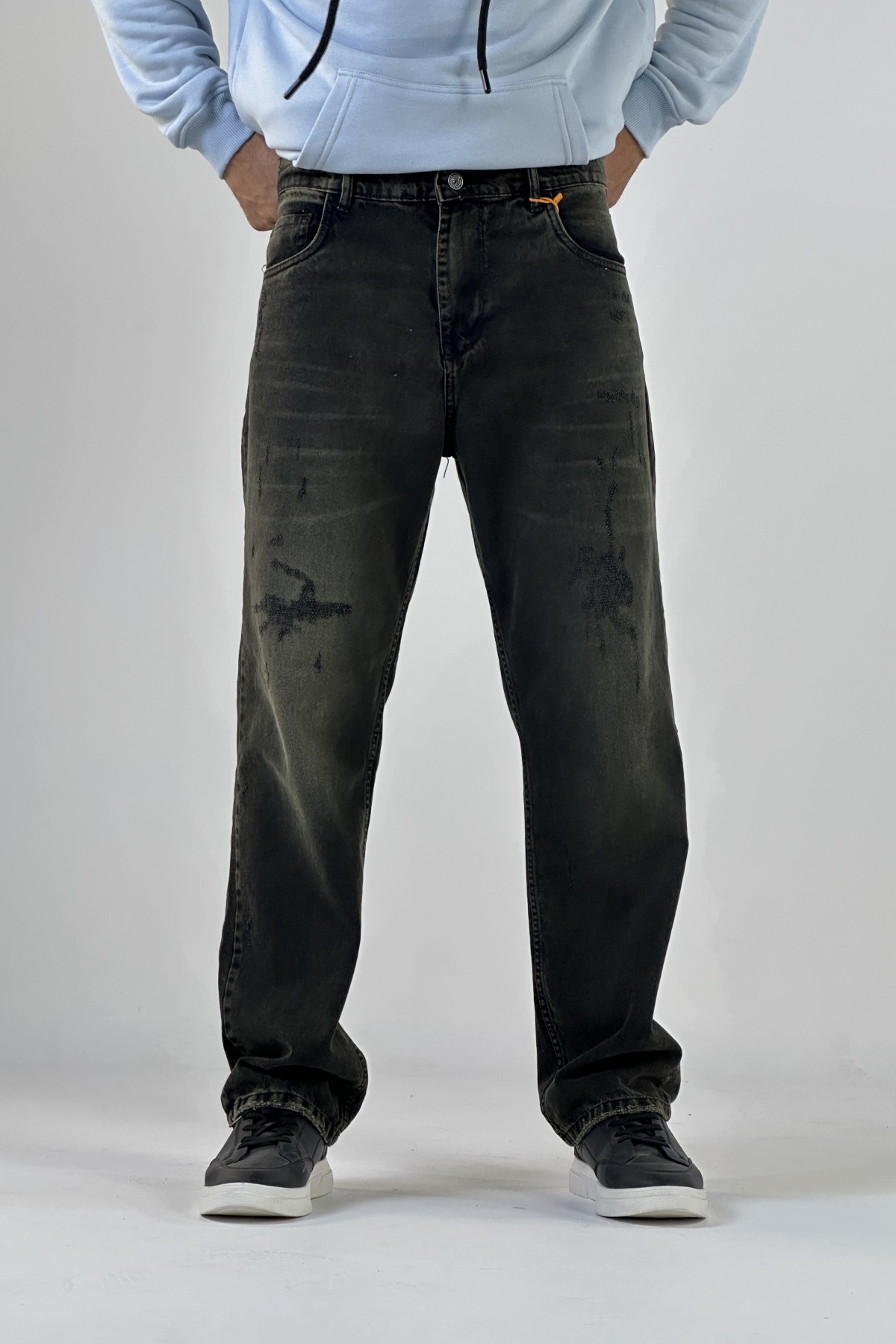 شلوار جین بگ سبز (8470)