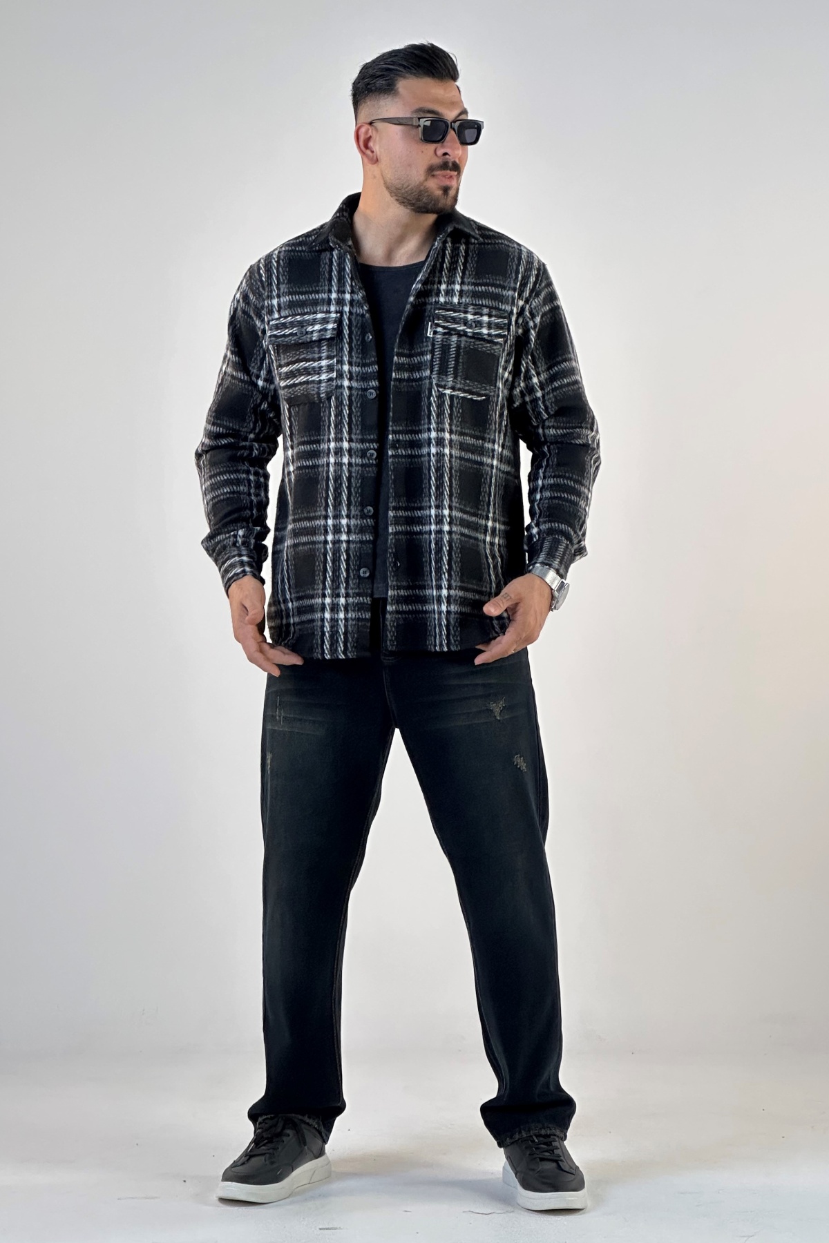 پیراهن پشمی کجراه (8520)