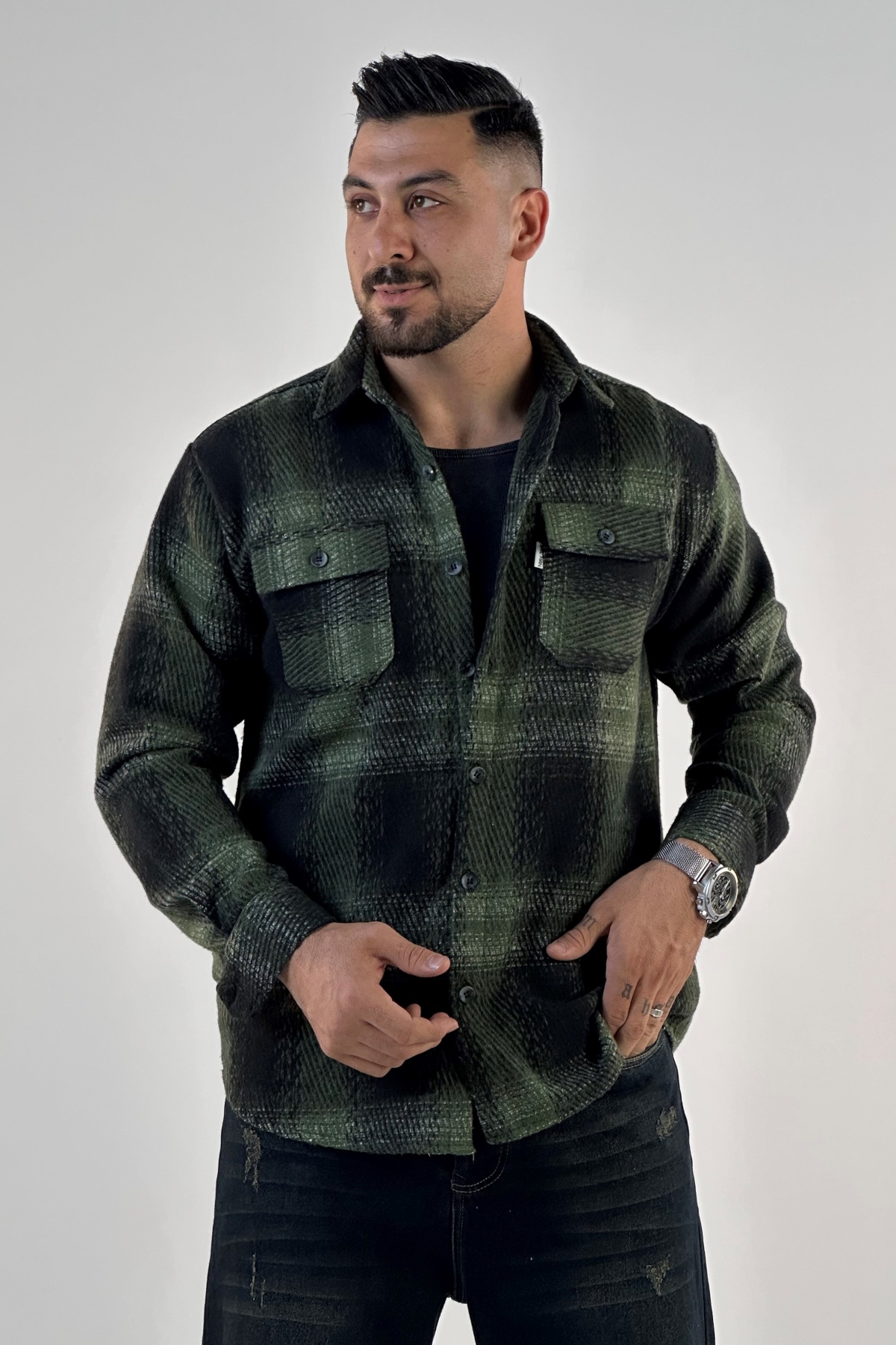 پیراهن پشمی کجراه (8520)