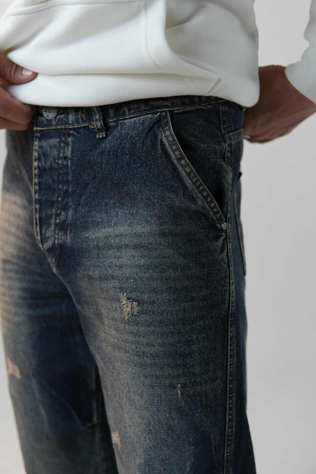 شلوار جین فول بگ (8494)