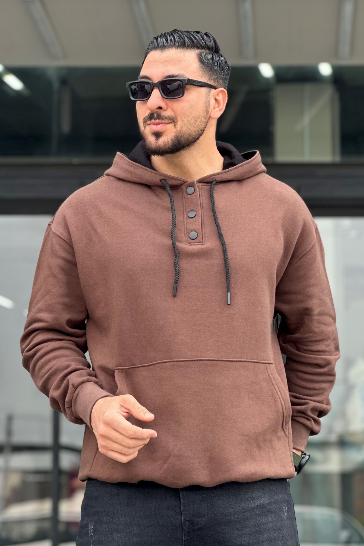 هودی دکمه دار  (8673)