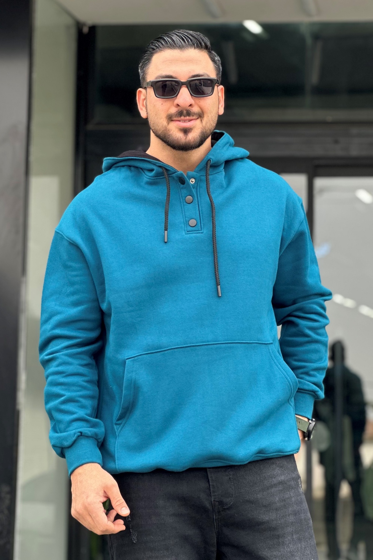 هودی دکمه دار  (8673)