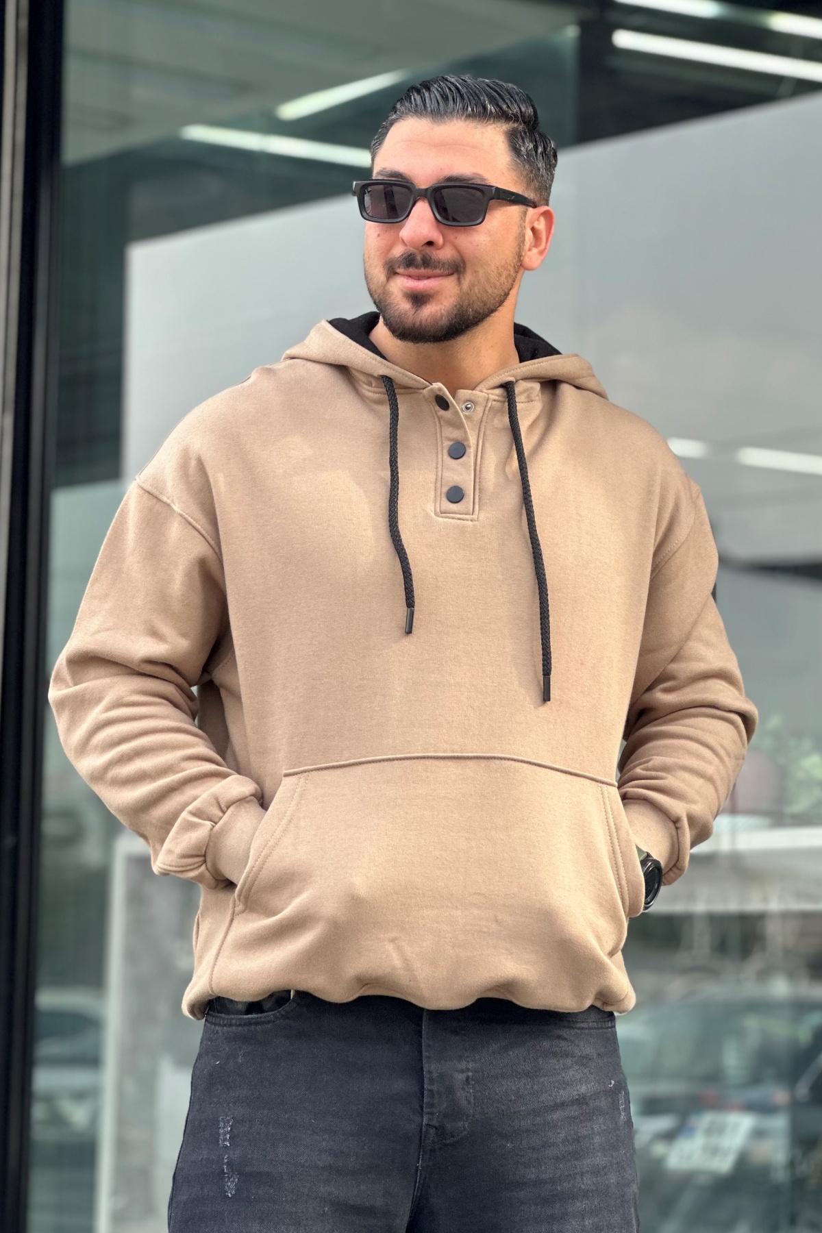 هودی دکمه دار  (8673)