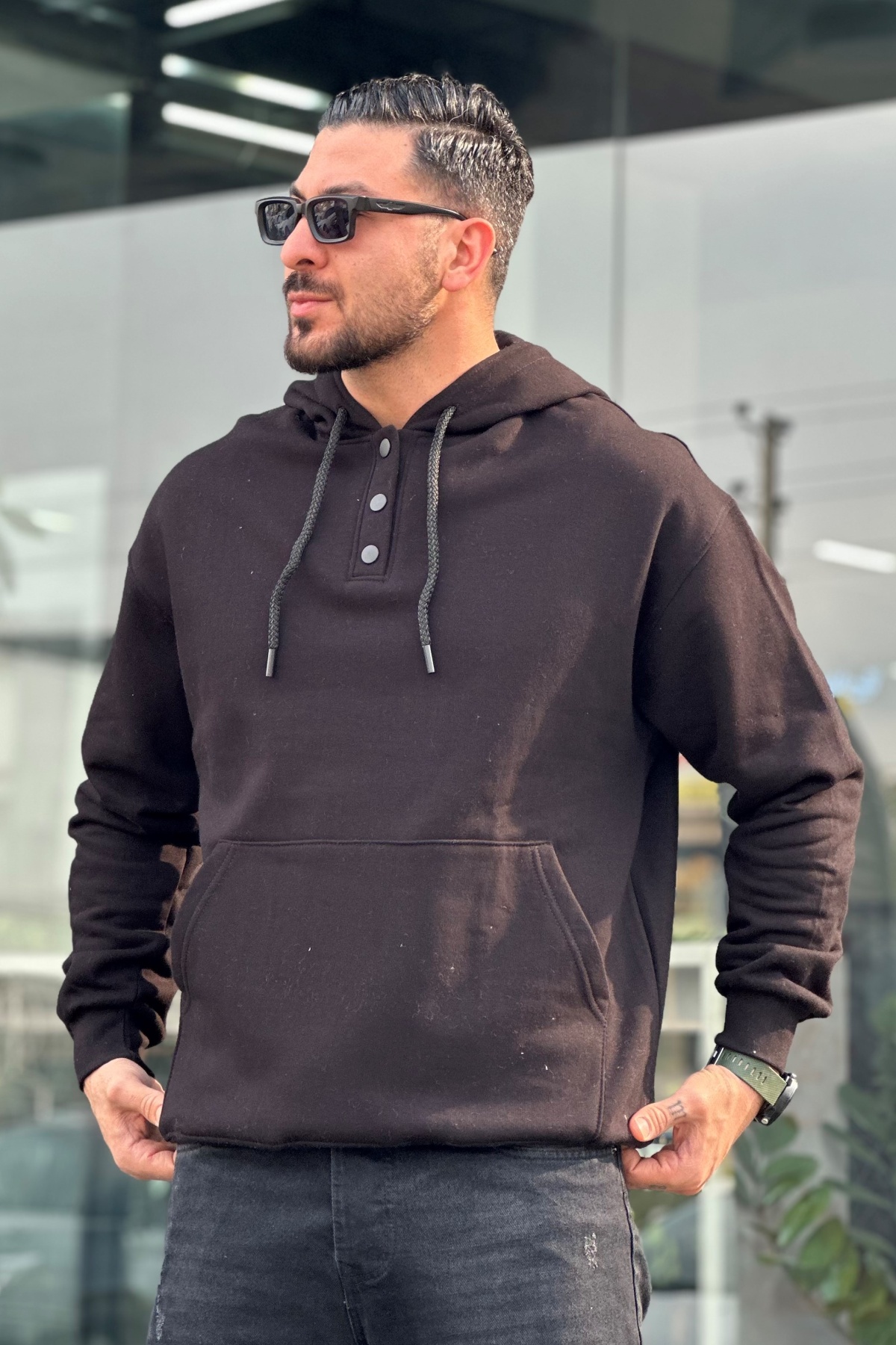 هودی دکمه دار  (8673)