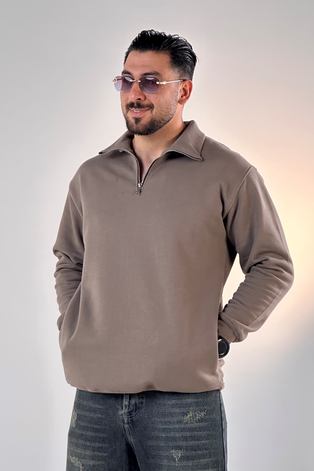 نیم زیپ ساده  (9058)