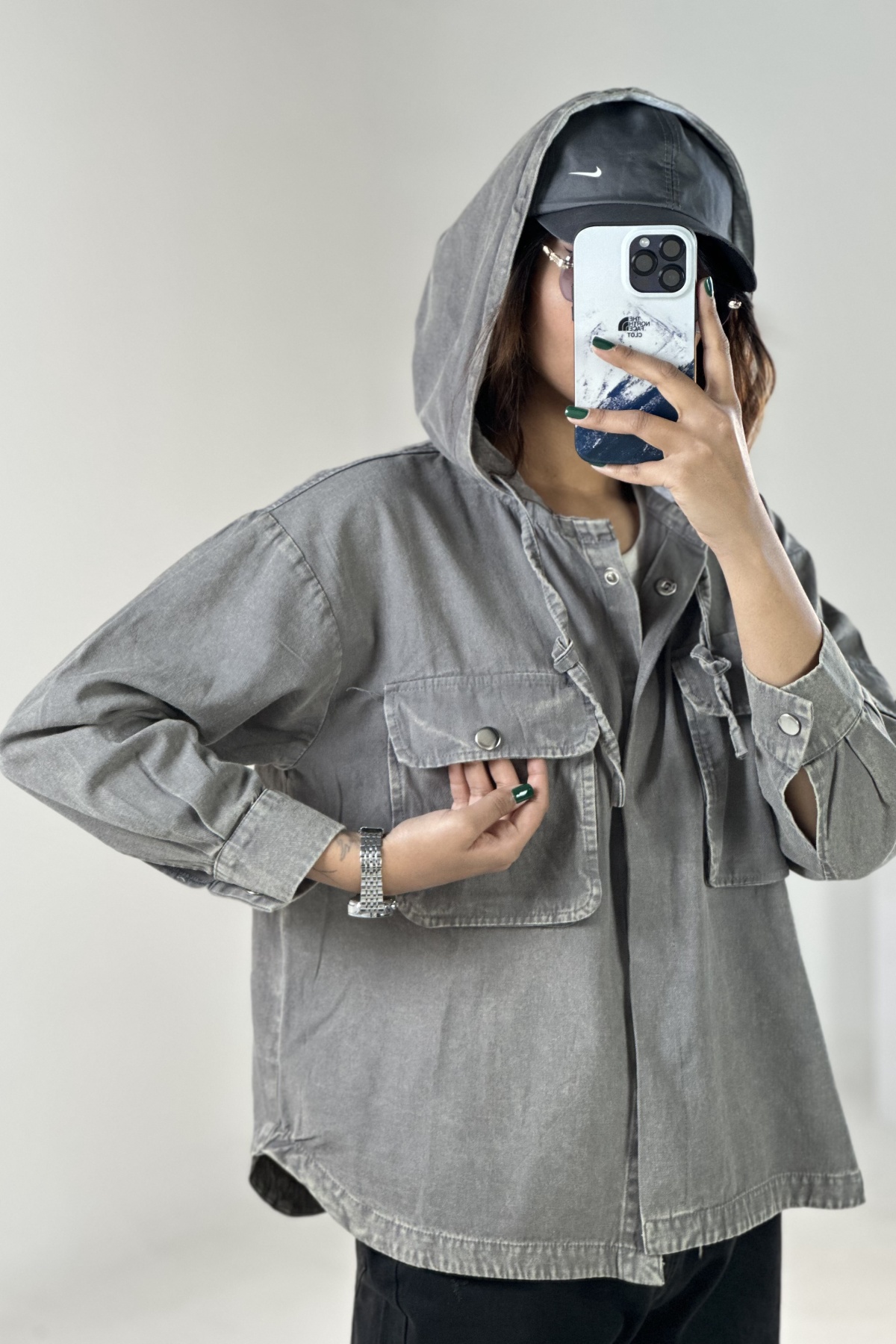 کت کتان کلاه دورس(9341)