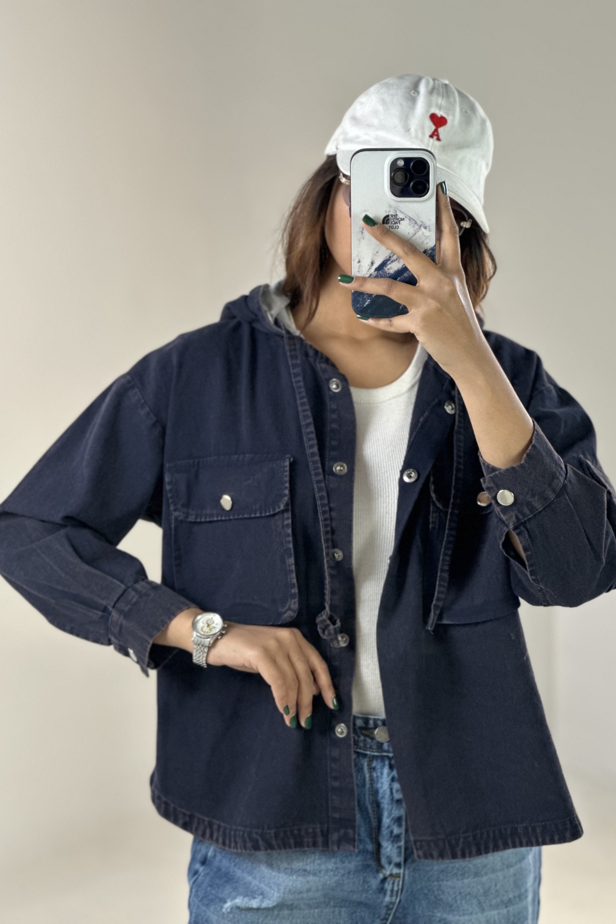 کت کتان کلاه دورس(9341)