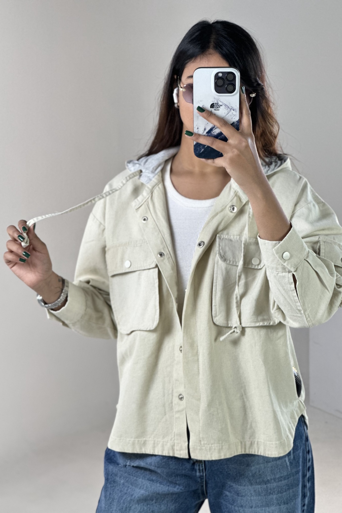 کت کتان کلاه دورس(9341)