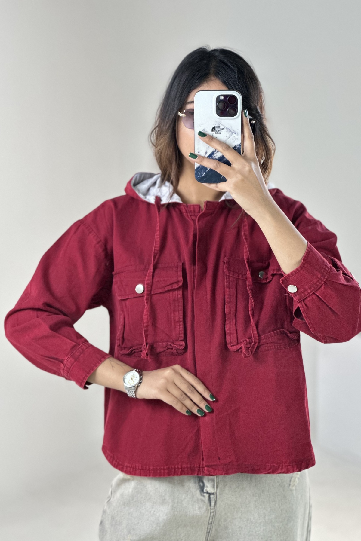 کت کتان کلاه دورس(9341)