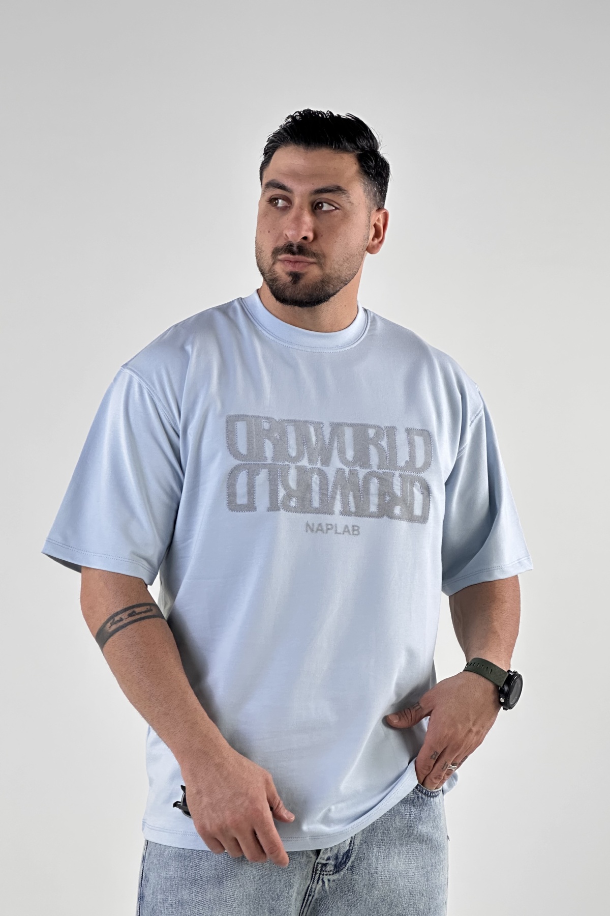 تیشرت گلدوزی و چاپ Naslab دورس (9452)