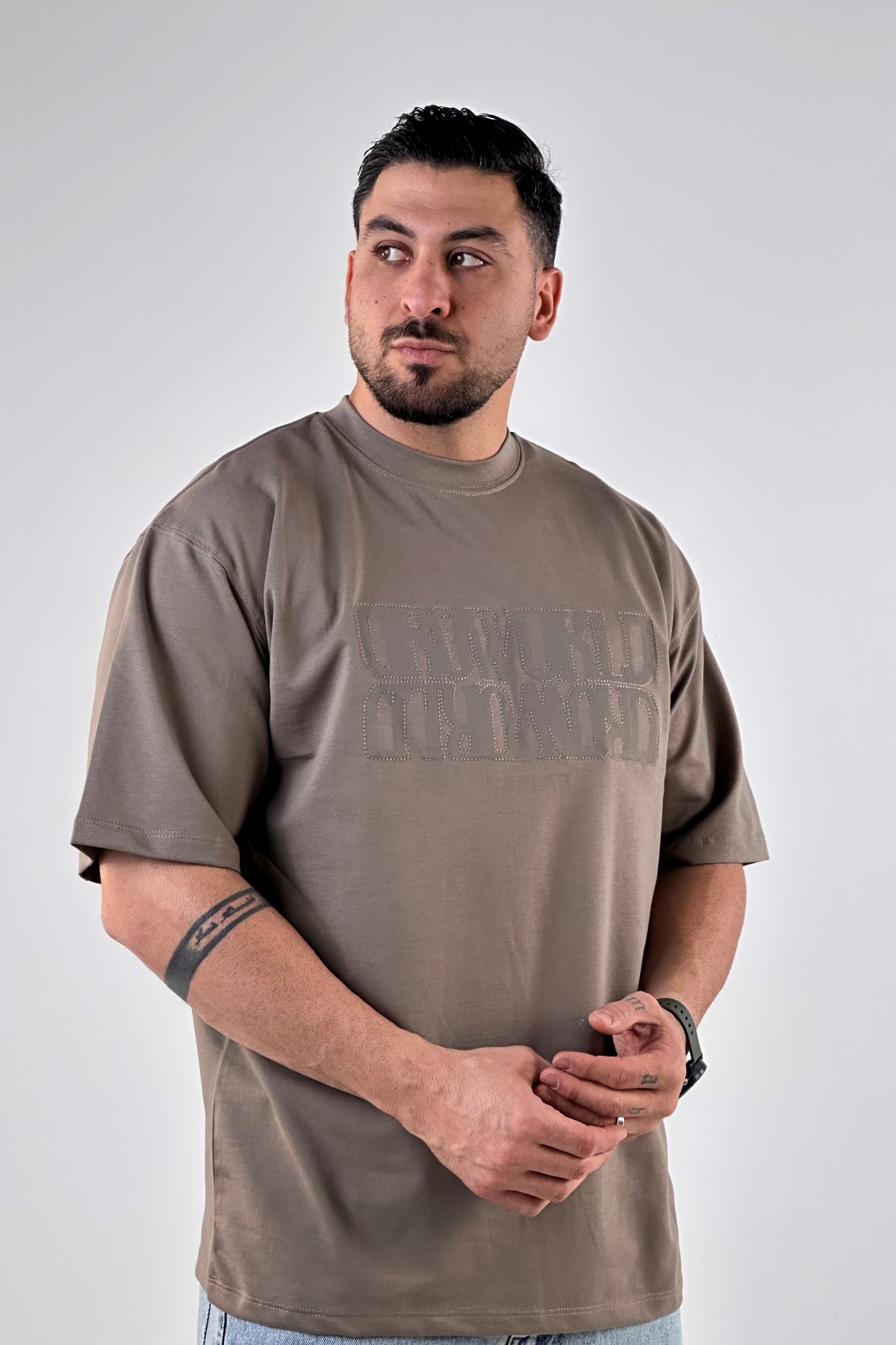 تیشرت گلدوزی و چاپ Naslab دورس (9452)