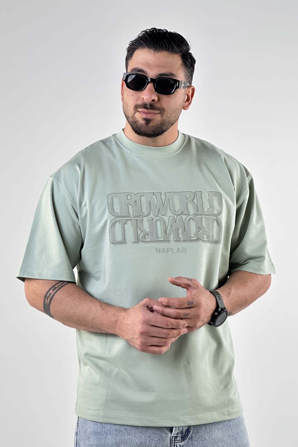 تیشرت گلدوزی و چاپ Naslab دورس (9452)