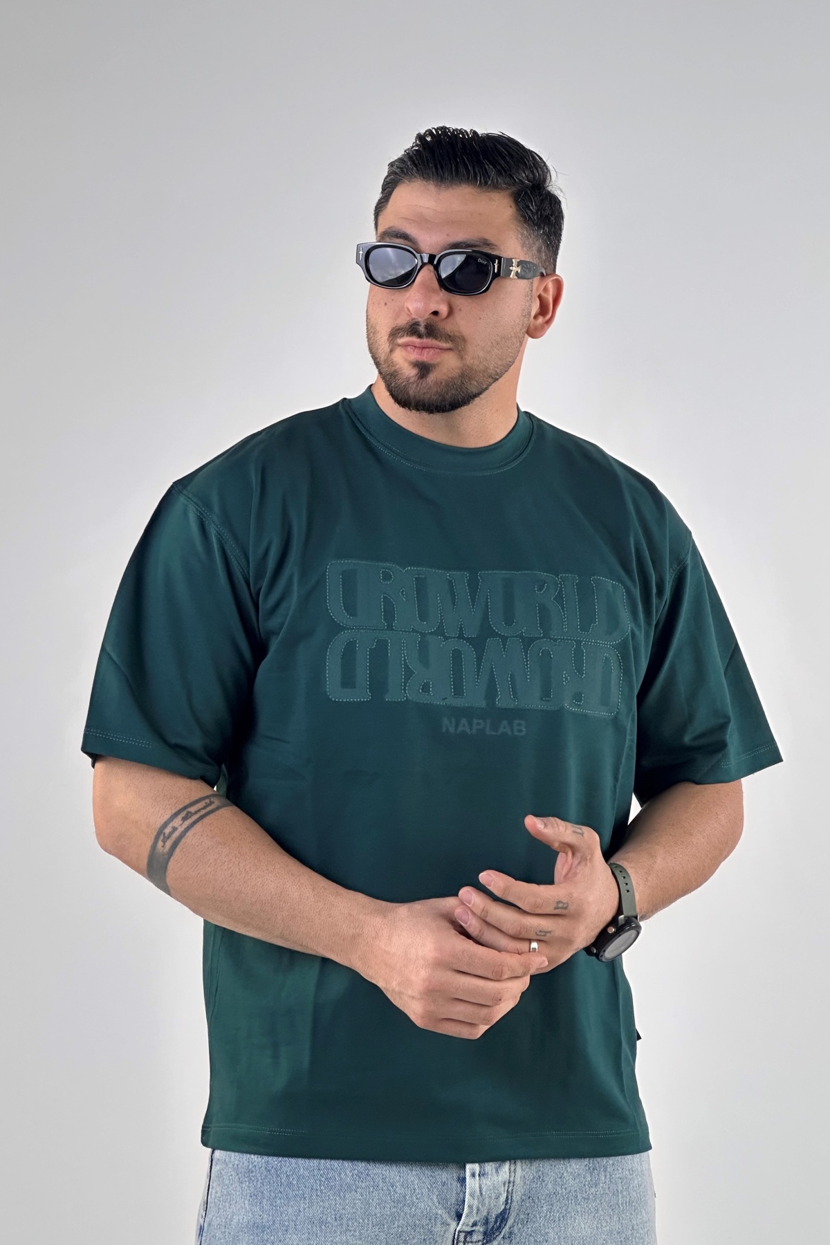 تیشرت گلدوزی و چاپ Naslab دورس (9452)