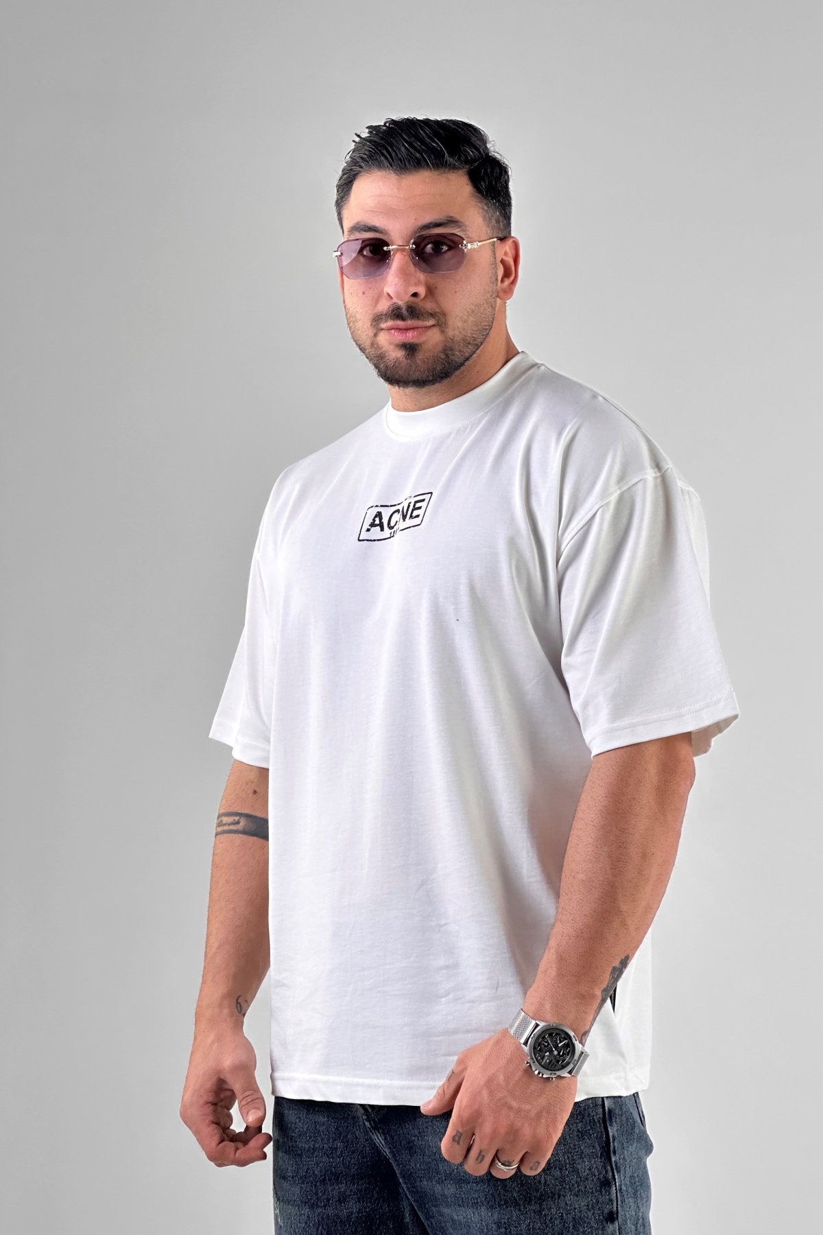 تیشرت چاپ ACNE پنبه (9455)