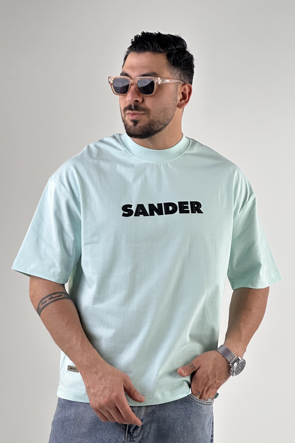 تیشرت چاپ SANDER پنبه ماکان (9458)