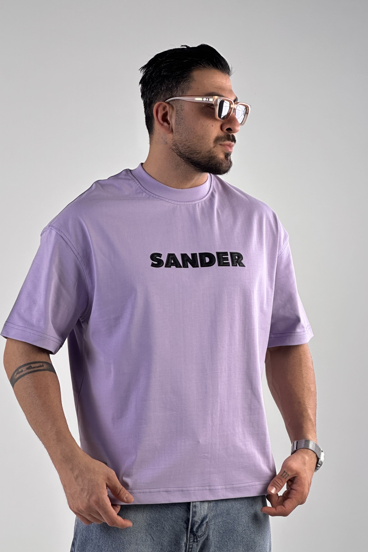 تیشرت چاپ SANDER پنبه ماکان (9458)