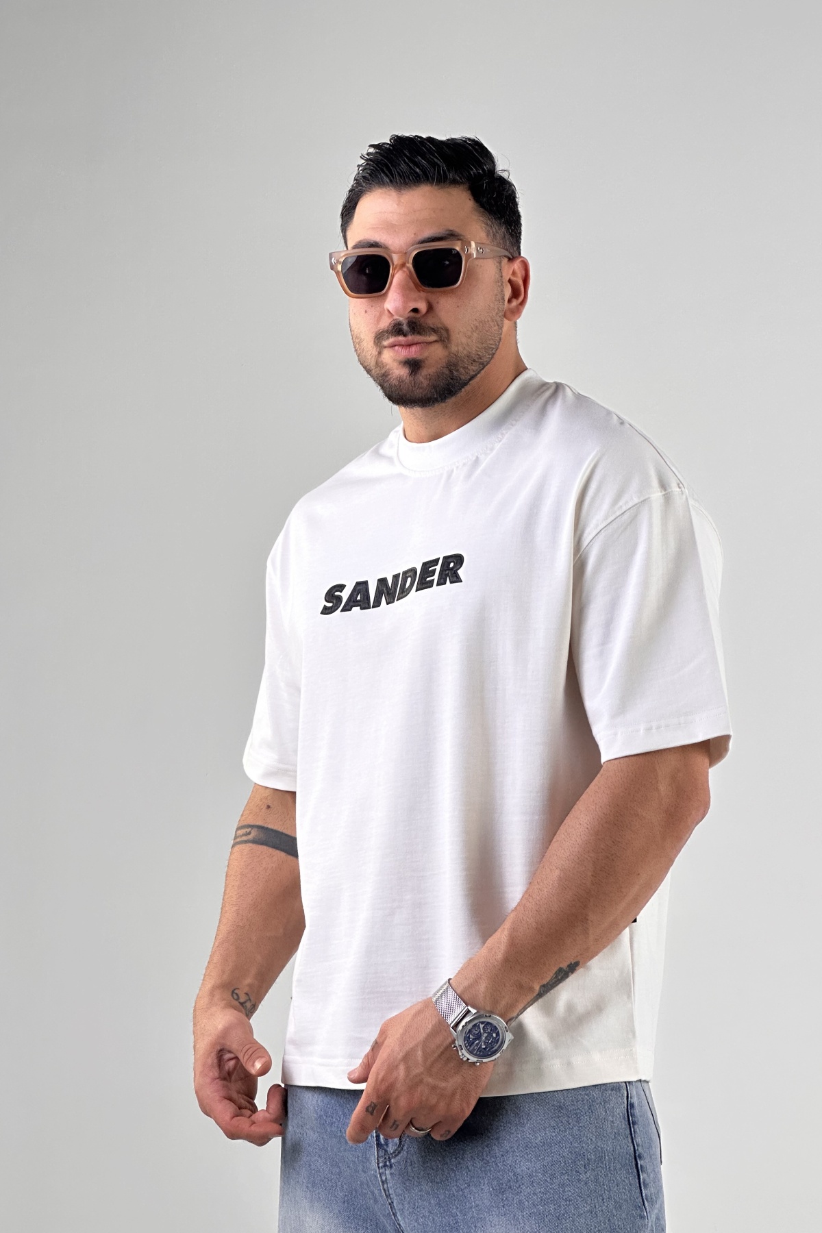 تیشرت چاپ SANDER پنبه ماکان (9458)