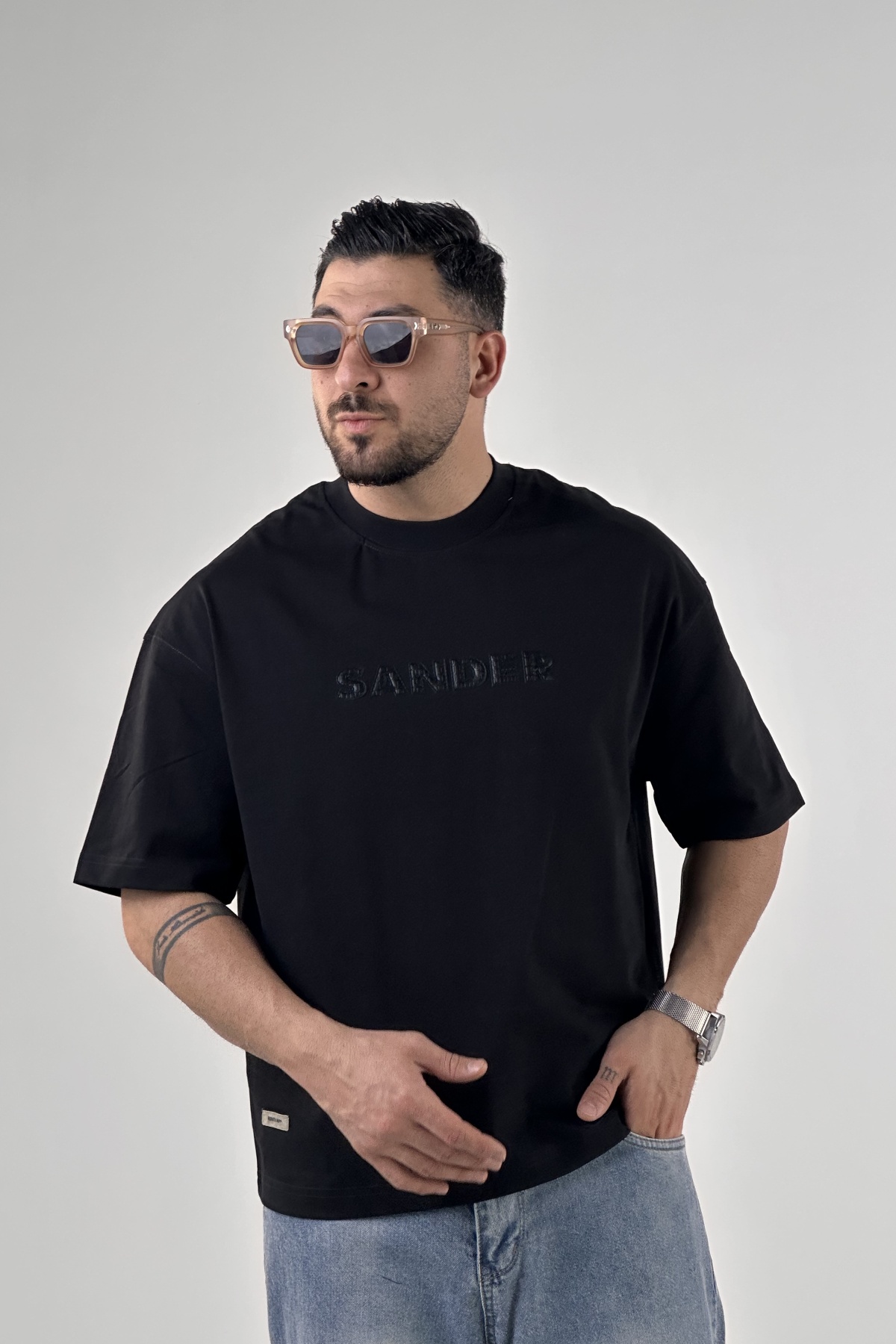 تیشرت چاپ SANDER پنبه ماکان (9458)