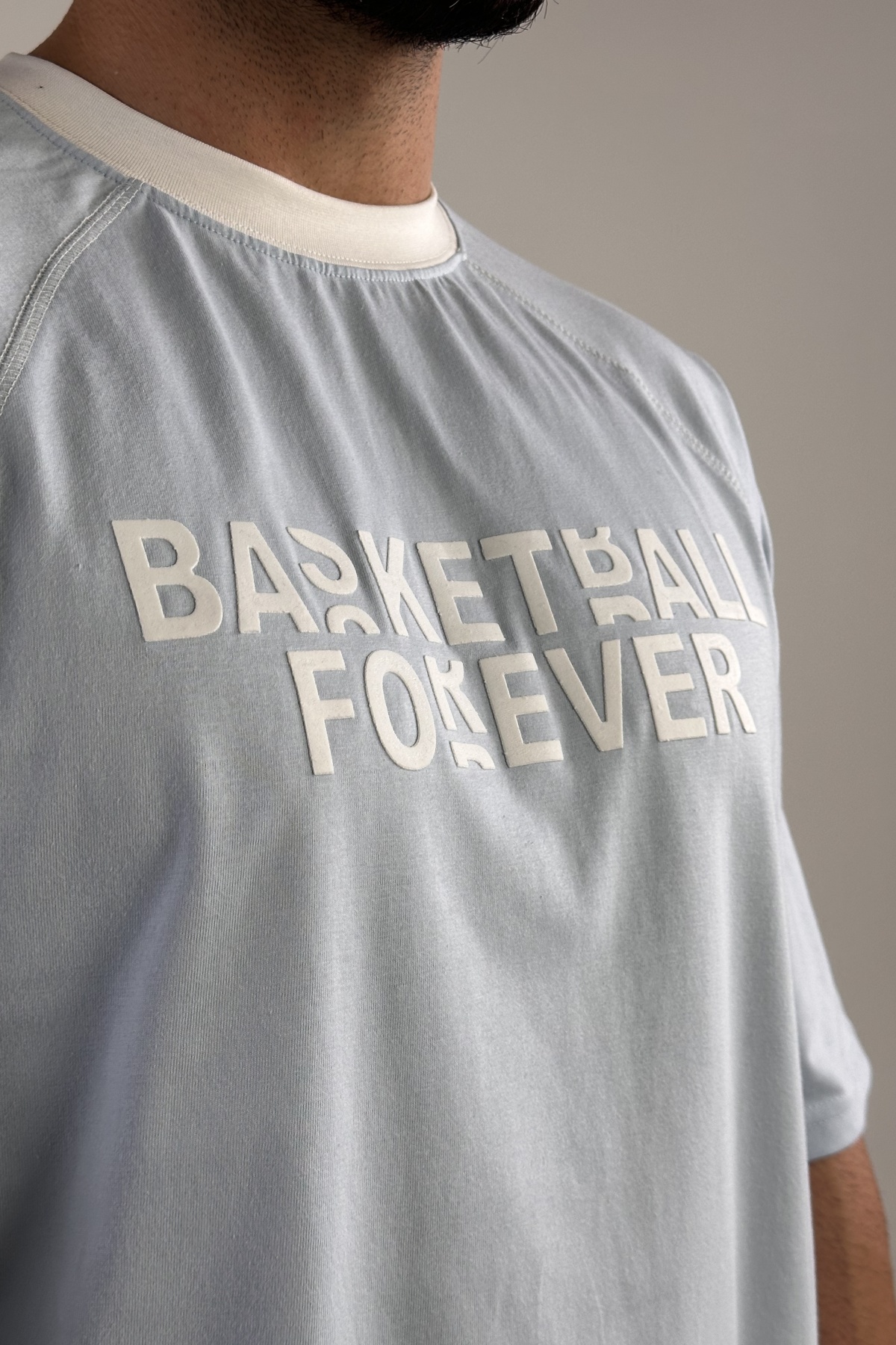 تیشرت چاپ BASKETBALL پنبه (9457)