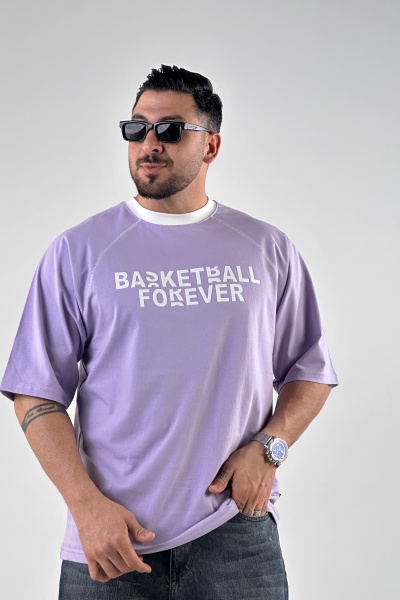 تیشرت چاپ BASKETBALL پنبه (9457)