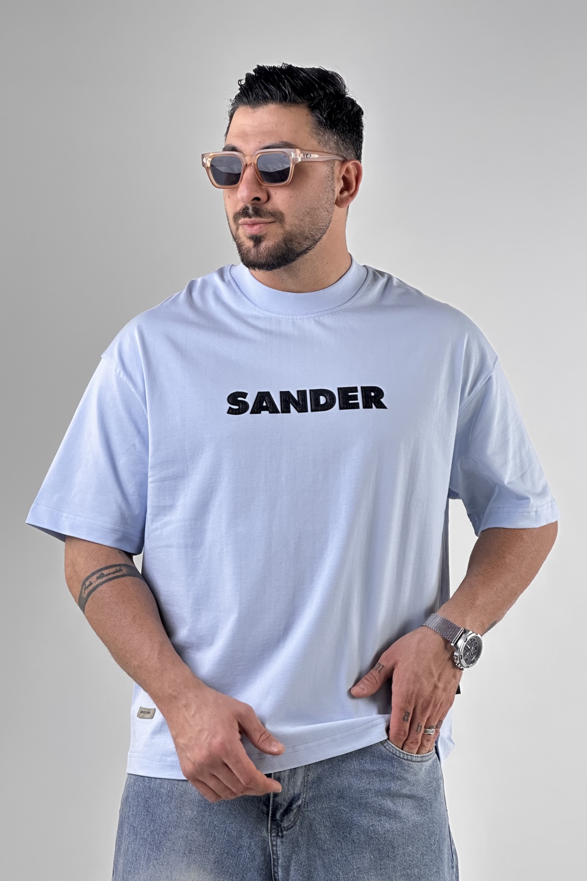 تیشرت چاپ SANDER پنبه ماکان (9458)