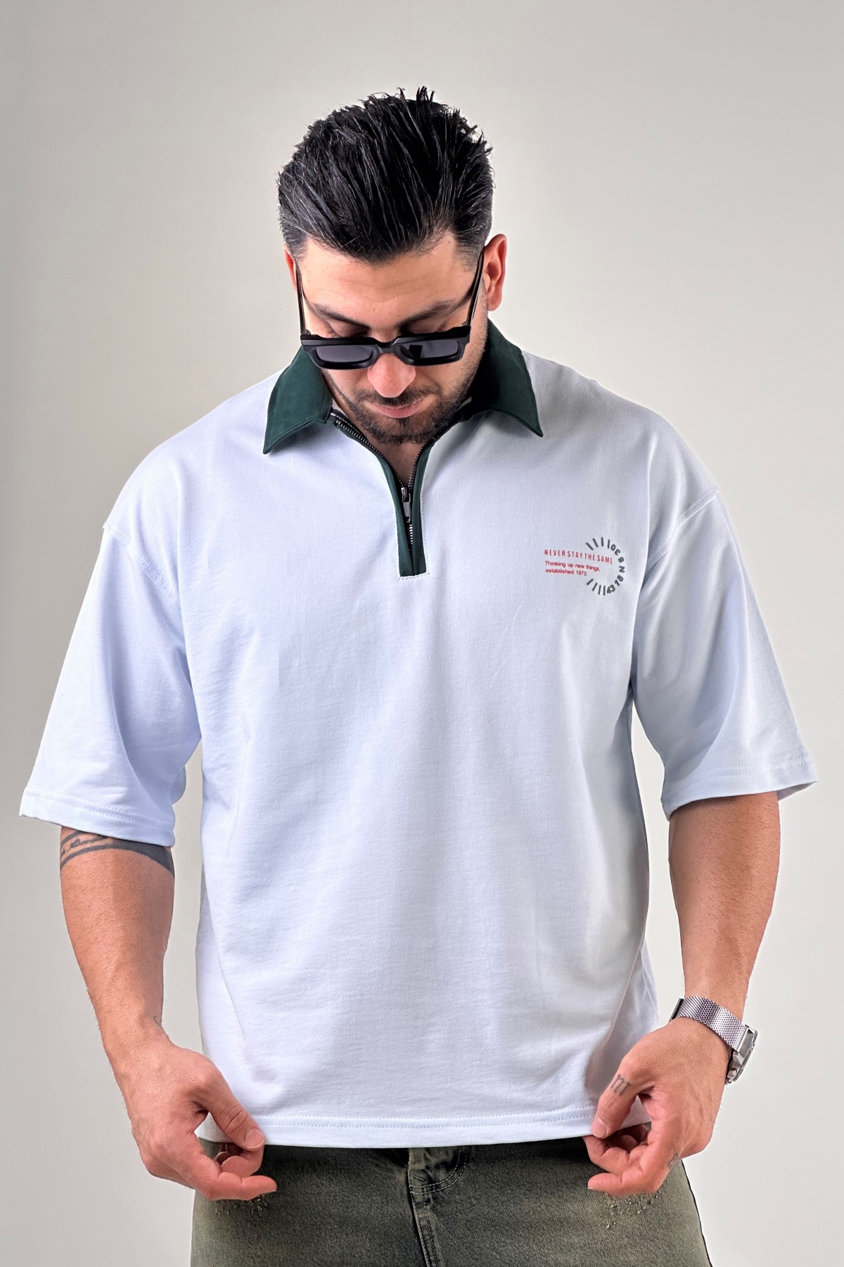 تیشرت نیم زیپ  (9500)