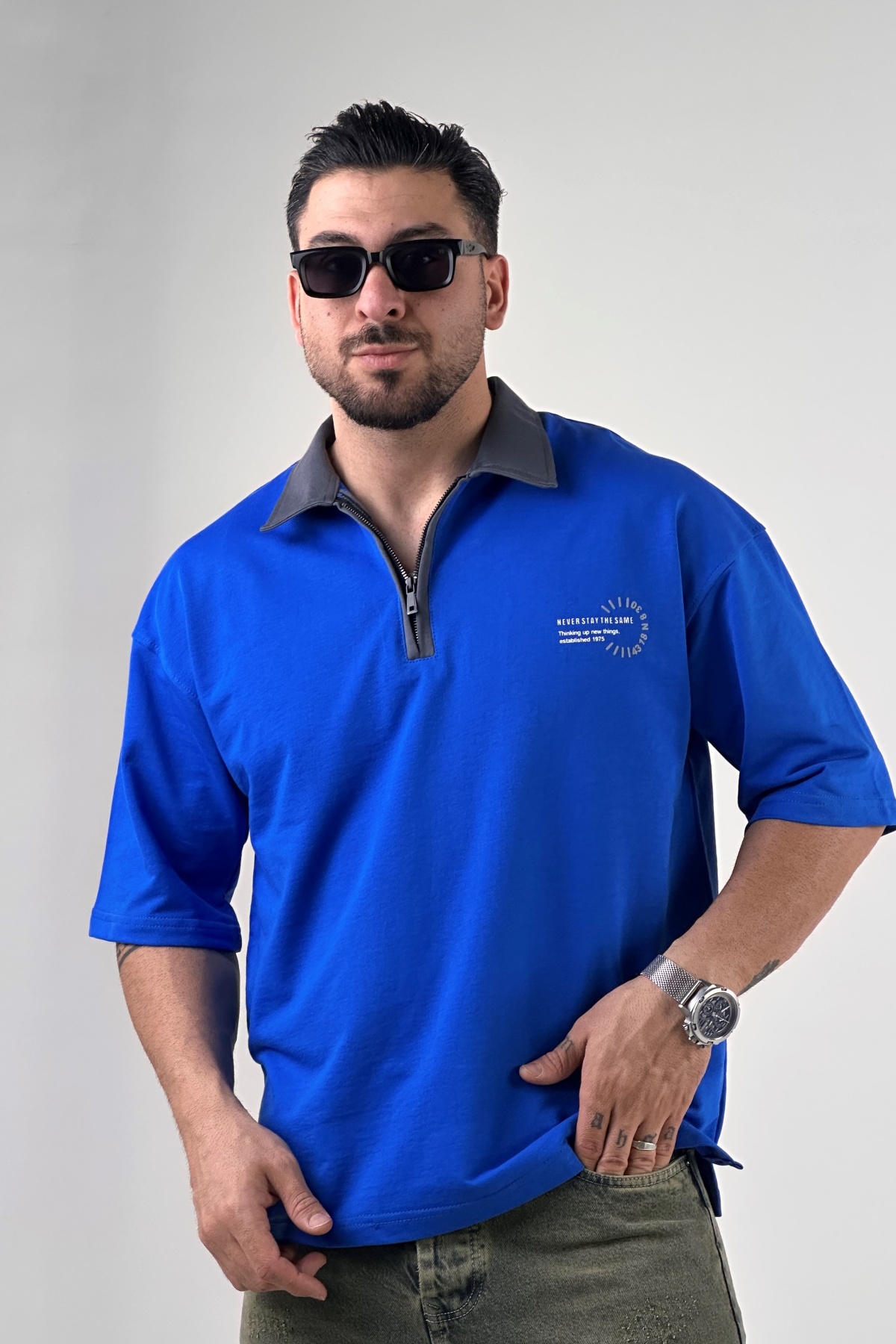 تیشرت نیم زیپ  (9500)