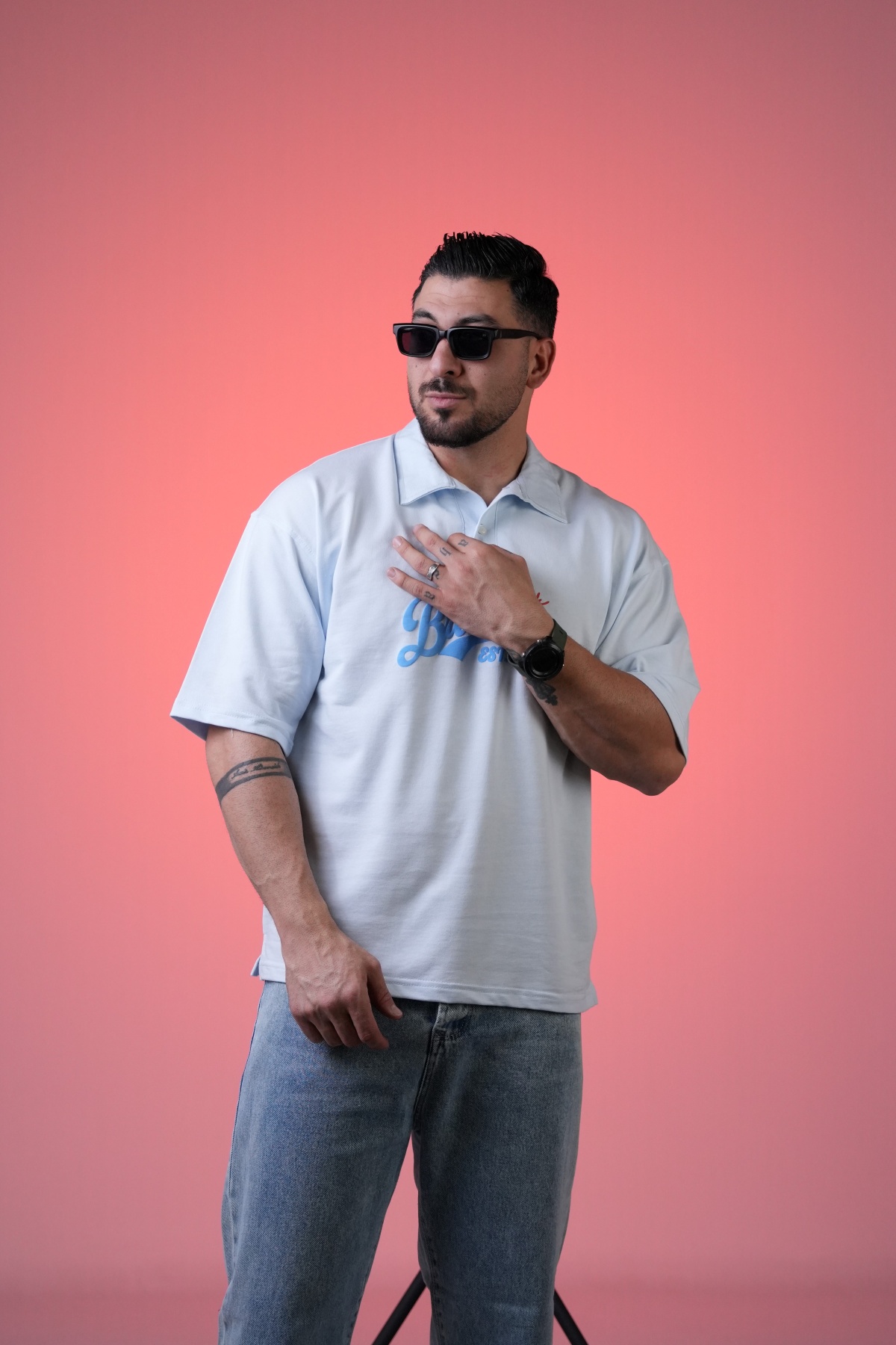 تیشرت یقه دار  (9501)