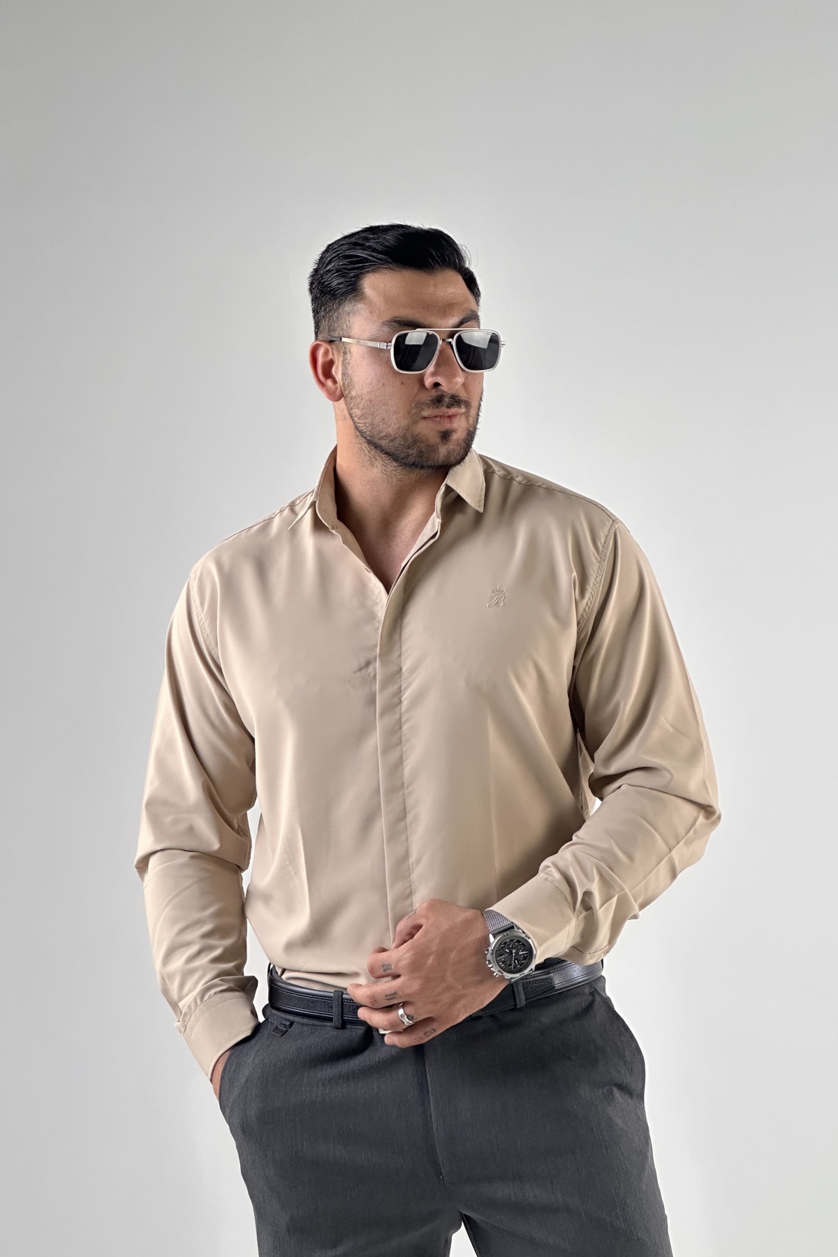 پیراهن آستین بلند دوشینی  (9267)