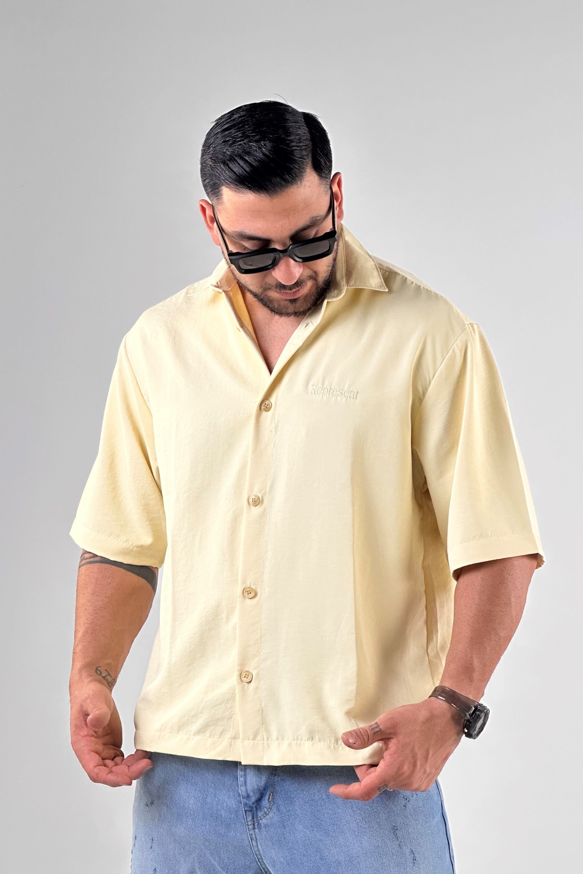 پیراهن گلدوزی Represent لایوسل (10071)