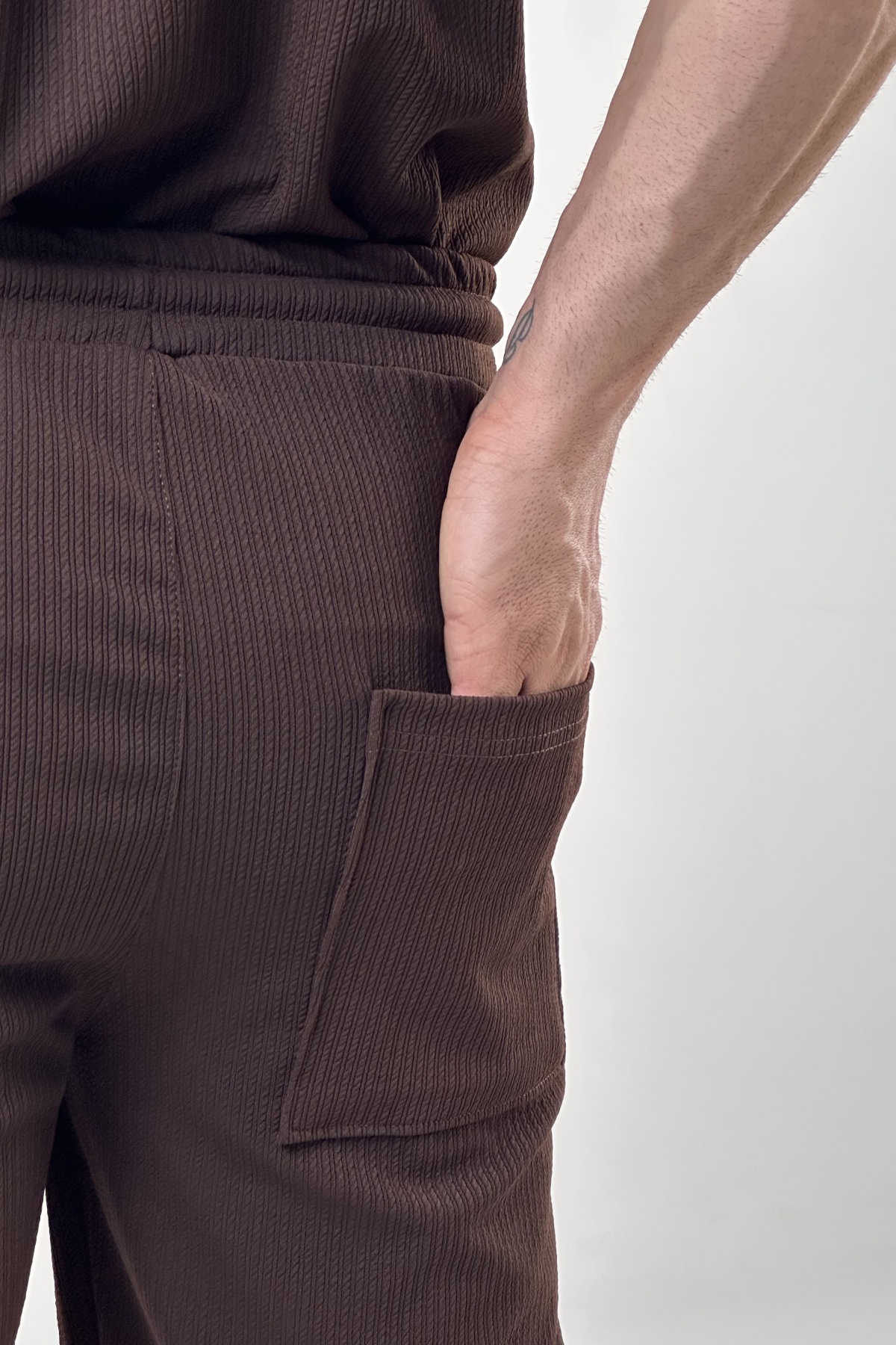 ست تیشرت نیم زیپ و شلوارک  (9935)