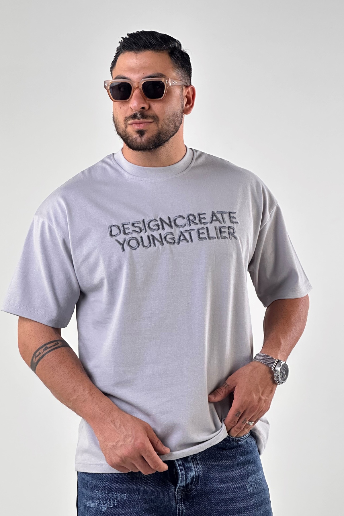 تیشرت DESIGNCREATE گلدوزی (10020)