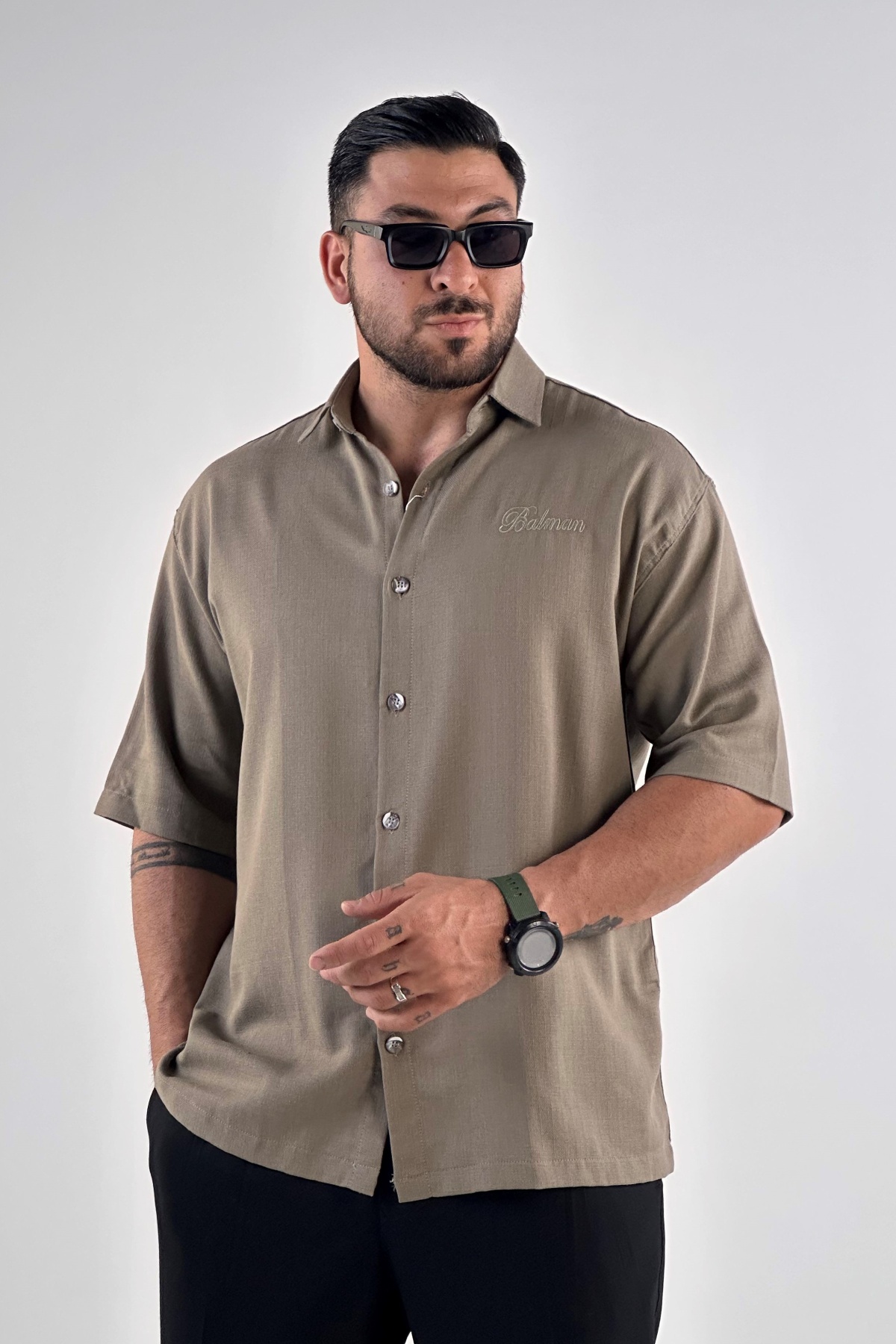 پیراهن کنفی ساده (10031)